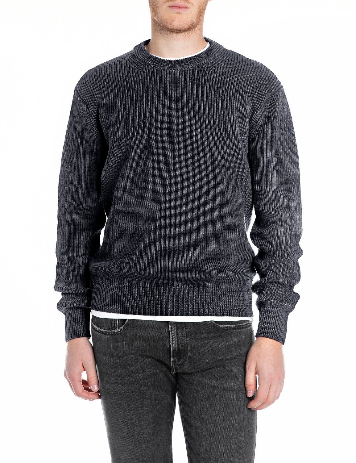 Replay Strickpullover mit Rundhals günstig online kaufen