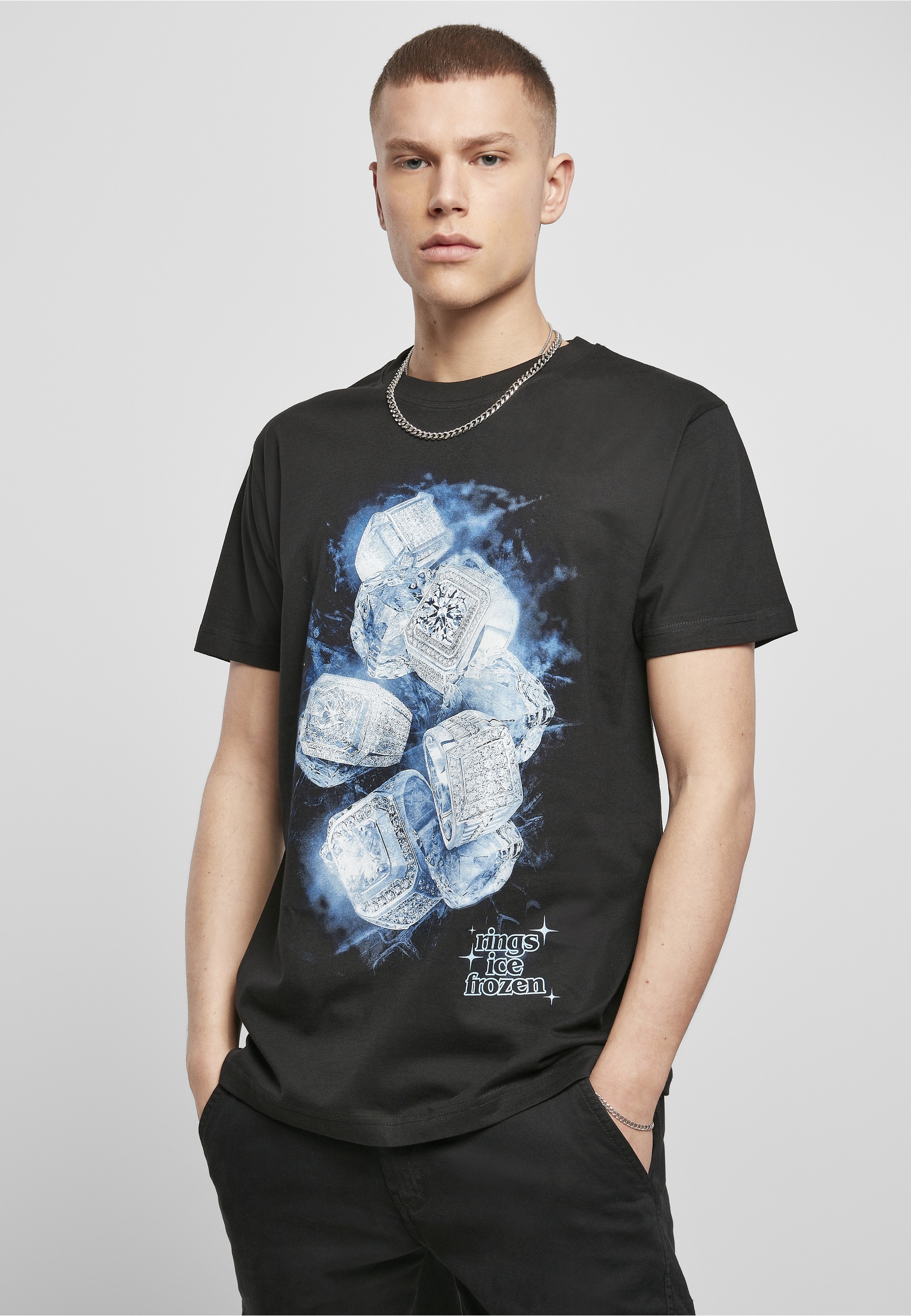 MisterTee T-Shirt »MisterTee Herren Ice Rings Tee« 1 Stk.