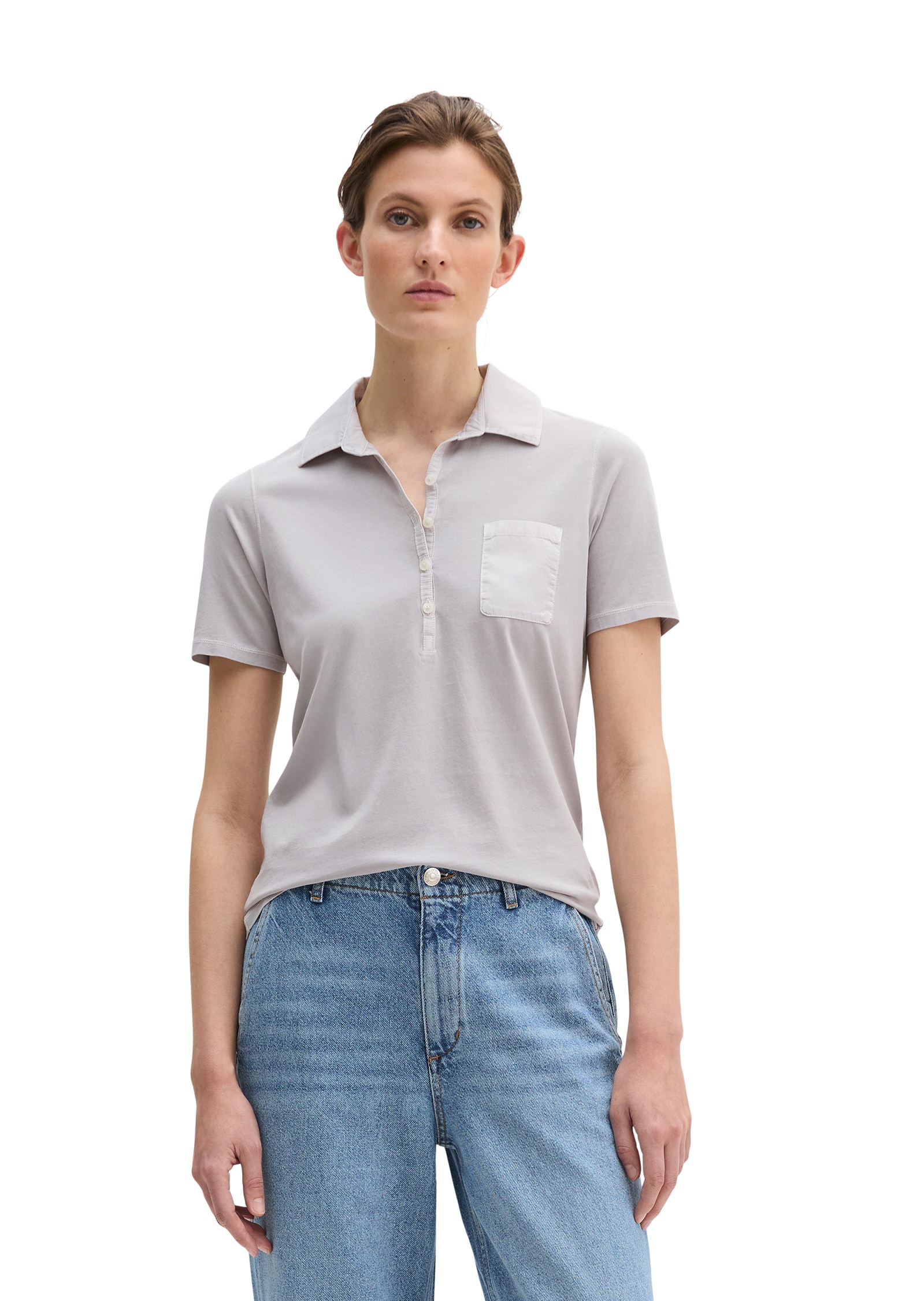 Marc OPolo Poloshirt "mit Material-Mix-Details"