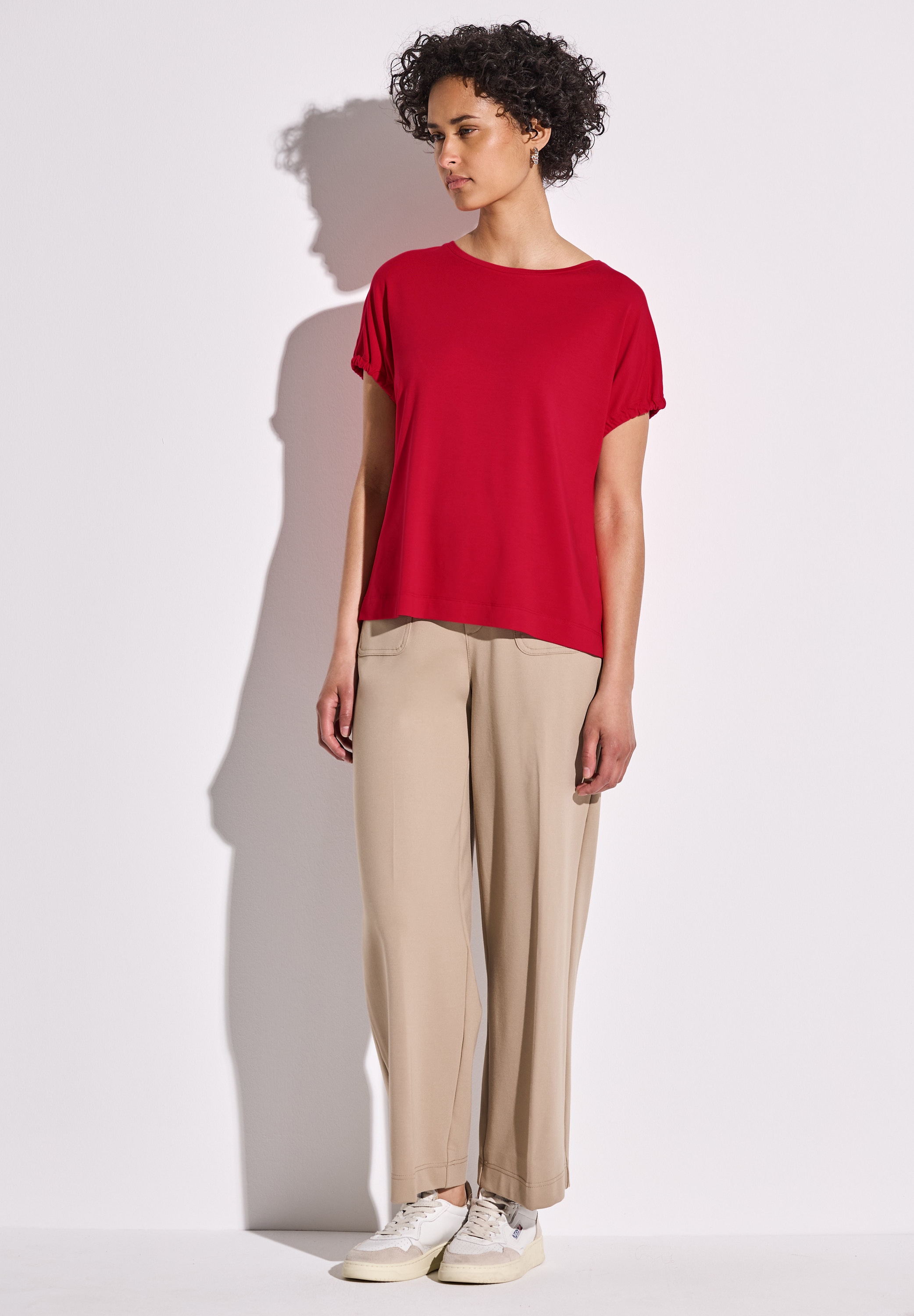 STREET ONE T-Shirt, mit U-Boot-Ausschnitt