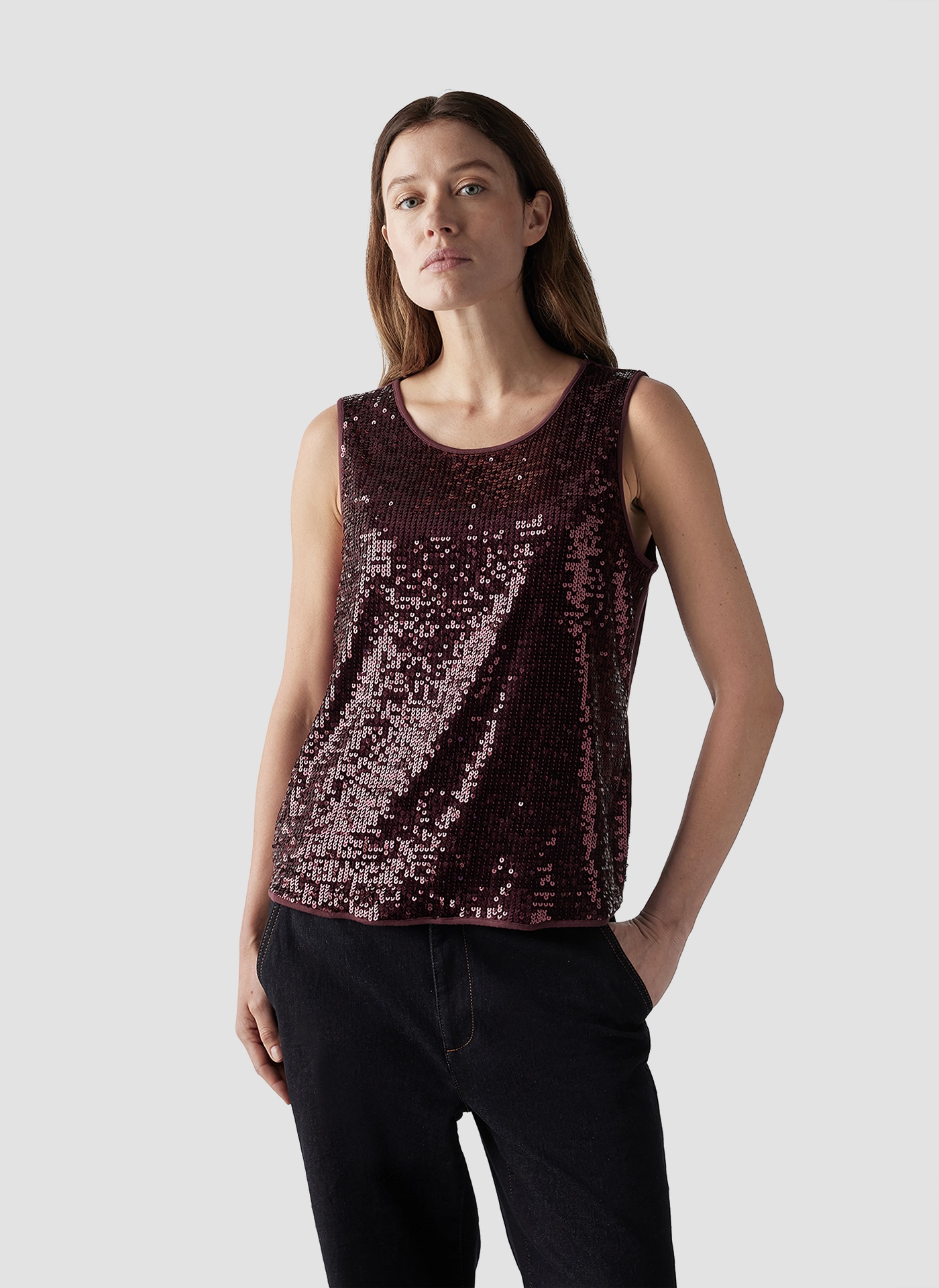 LeComte Longtop "LeComte Glamouröses Pailletten-Top" günstig online kaufen