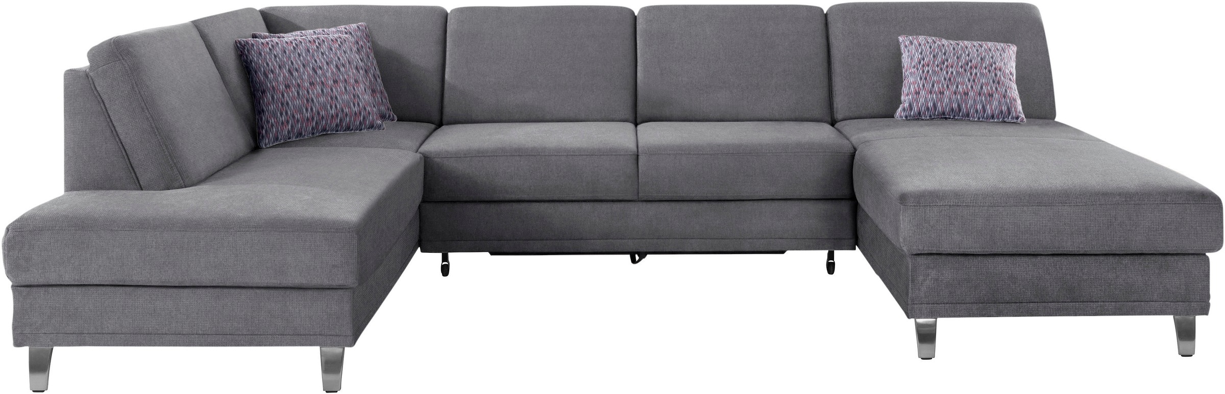 sit&more Wohnlandschaft »Clio U-Form«, wahlweise mit Bettfunktion und Bettkasten, inklusive Federkern