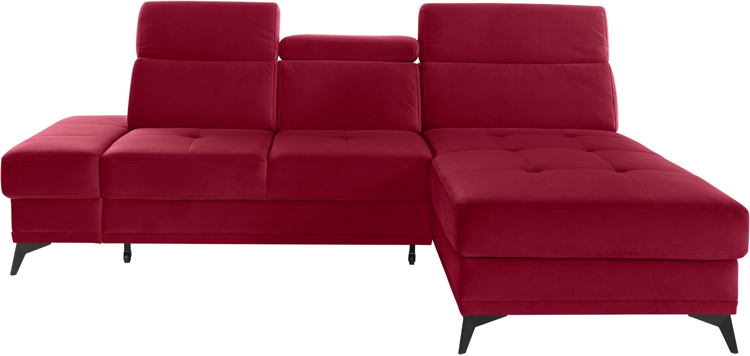 OTTO home Ecksofa "Cardiz L-Form" inkl.Kopfteilverstellung und Federkern wahlweise mit Schlaffunktion