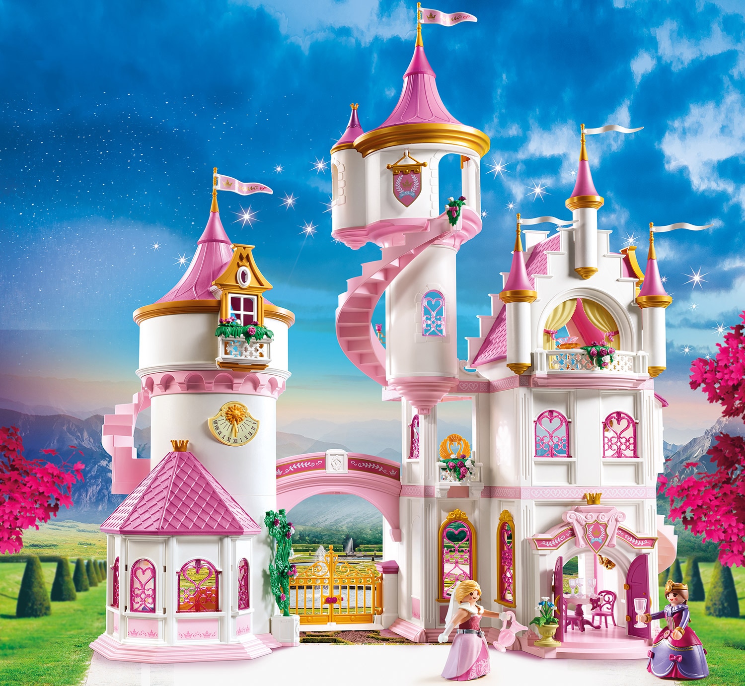 Playmobil® Konstruktions-Spielset »Großes Prinzessinnenschloss (70447), Princess«, (644 St.), Made in Germany
