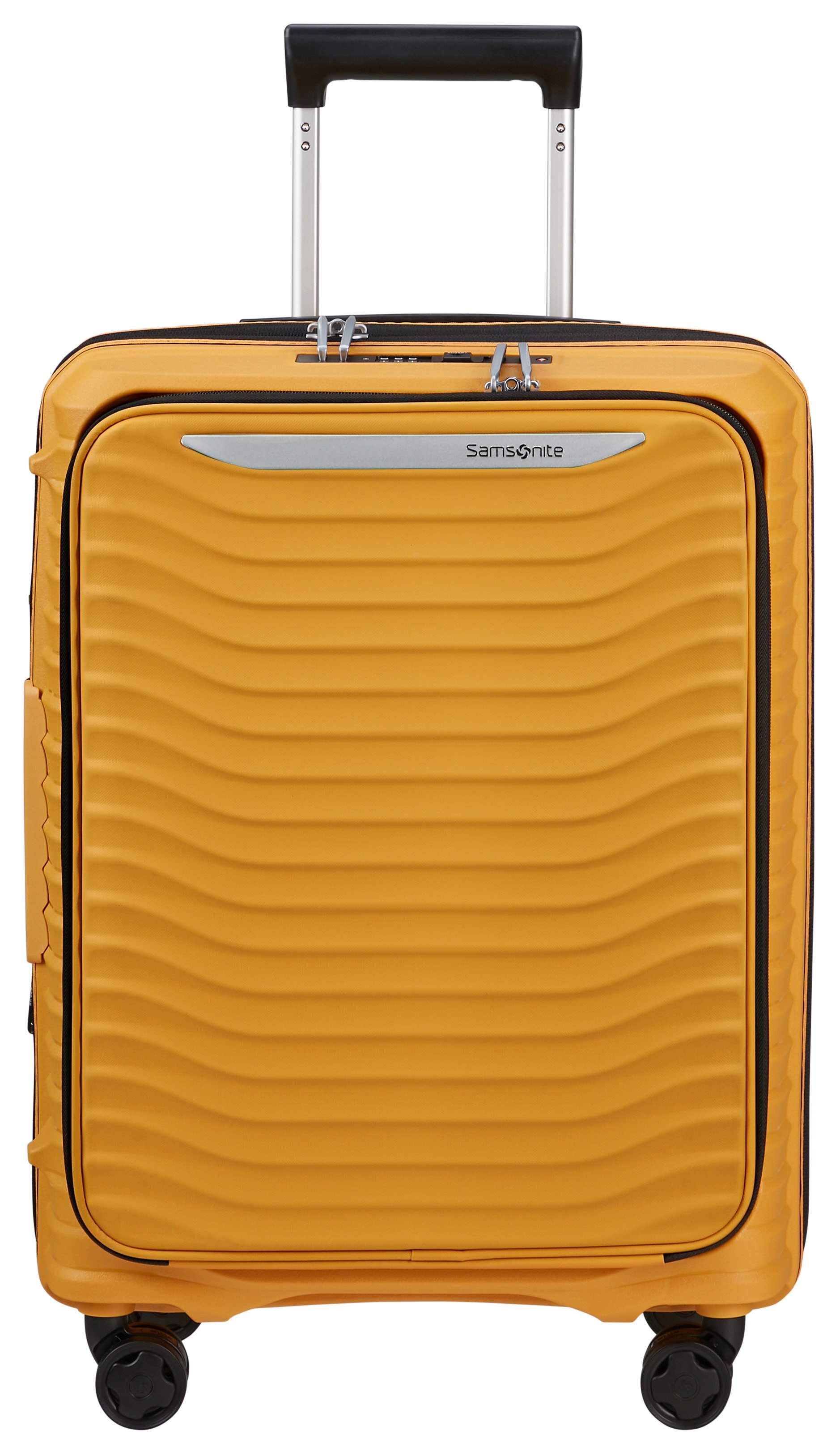 Samsonite Hartschalen-Trolley "Upscape 55 Mit Frontfach" 42 L 4 Rollen Easy-Access-Frontfach Handgepäck Hartschalenkoffer Tsa-Zahlenschloss