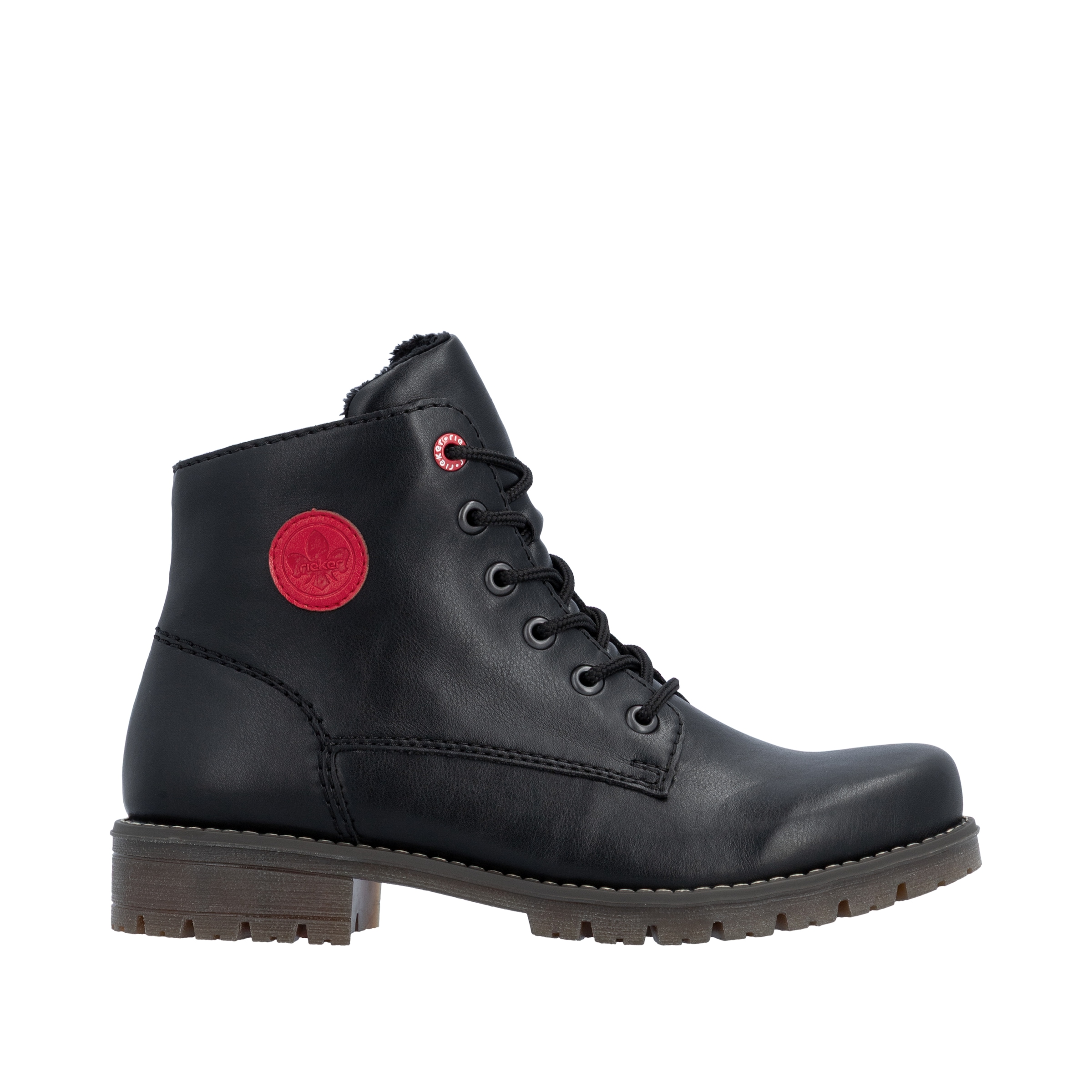 Rieker Schnürstiefelette  Ankleboots, Schnürboots, Klassik-Stiefelette mit Logoprägung