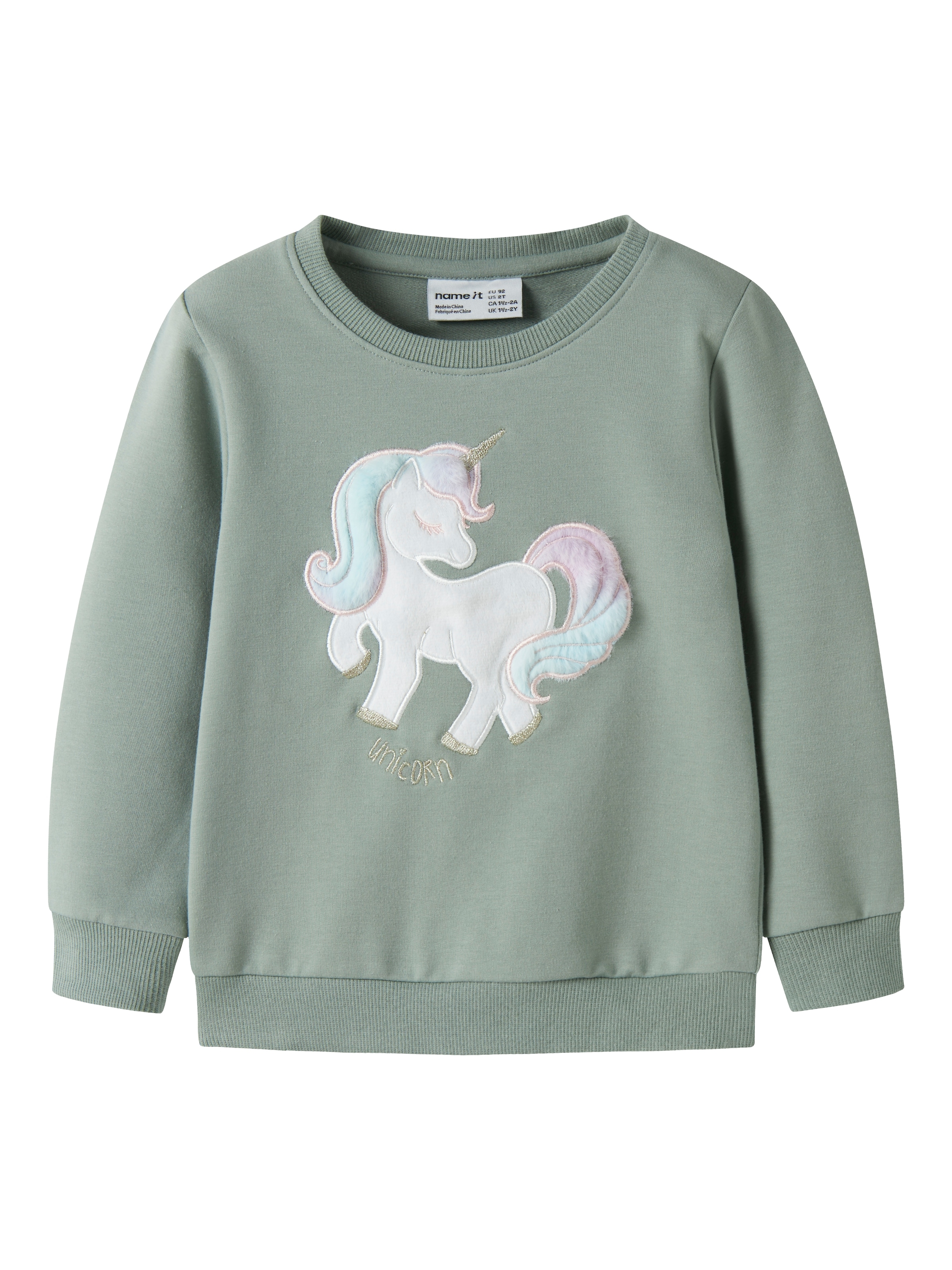 Name It Sweatshirt »NMFKISA LS SWEAT UNB BOX«, Baumwollmischung, regular fit
