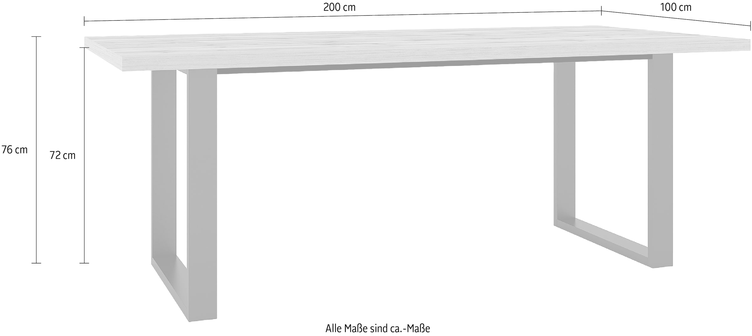 Helvetia Esstisch »Halle«, Breite BAUR bestellen cm | 200