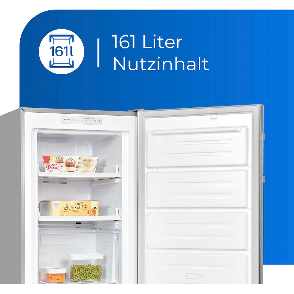 exquisit Gefrierschrank »GS231-NF-H-040D«, 143 cm hoch, 54 cm breit