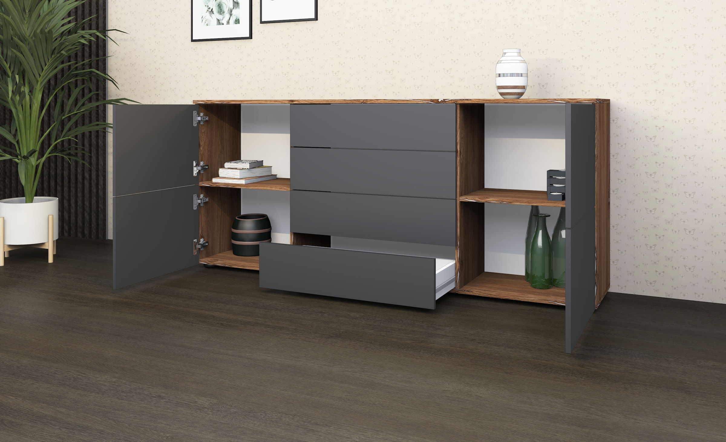 borchardt Möbel Kommode »Rova«, Breite 166 cm