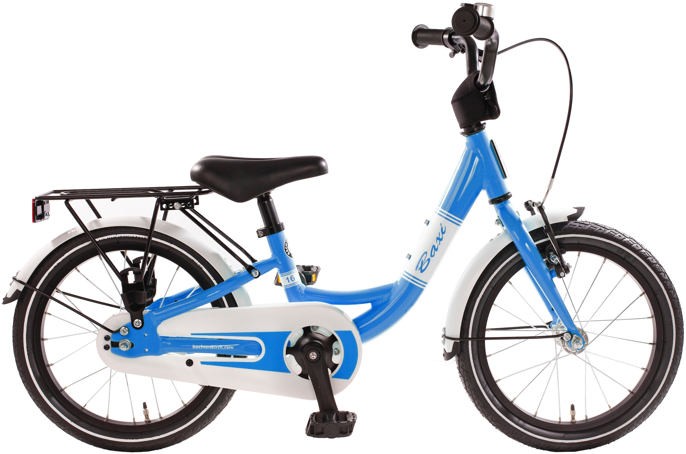 Bachtenkirch Kinderfahrrad "16" Baxi - blau", 1 Gang, ohne Schaltung, (Packung), Alu Kinderfahrrad mit Vollausstattung, 