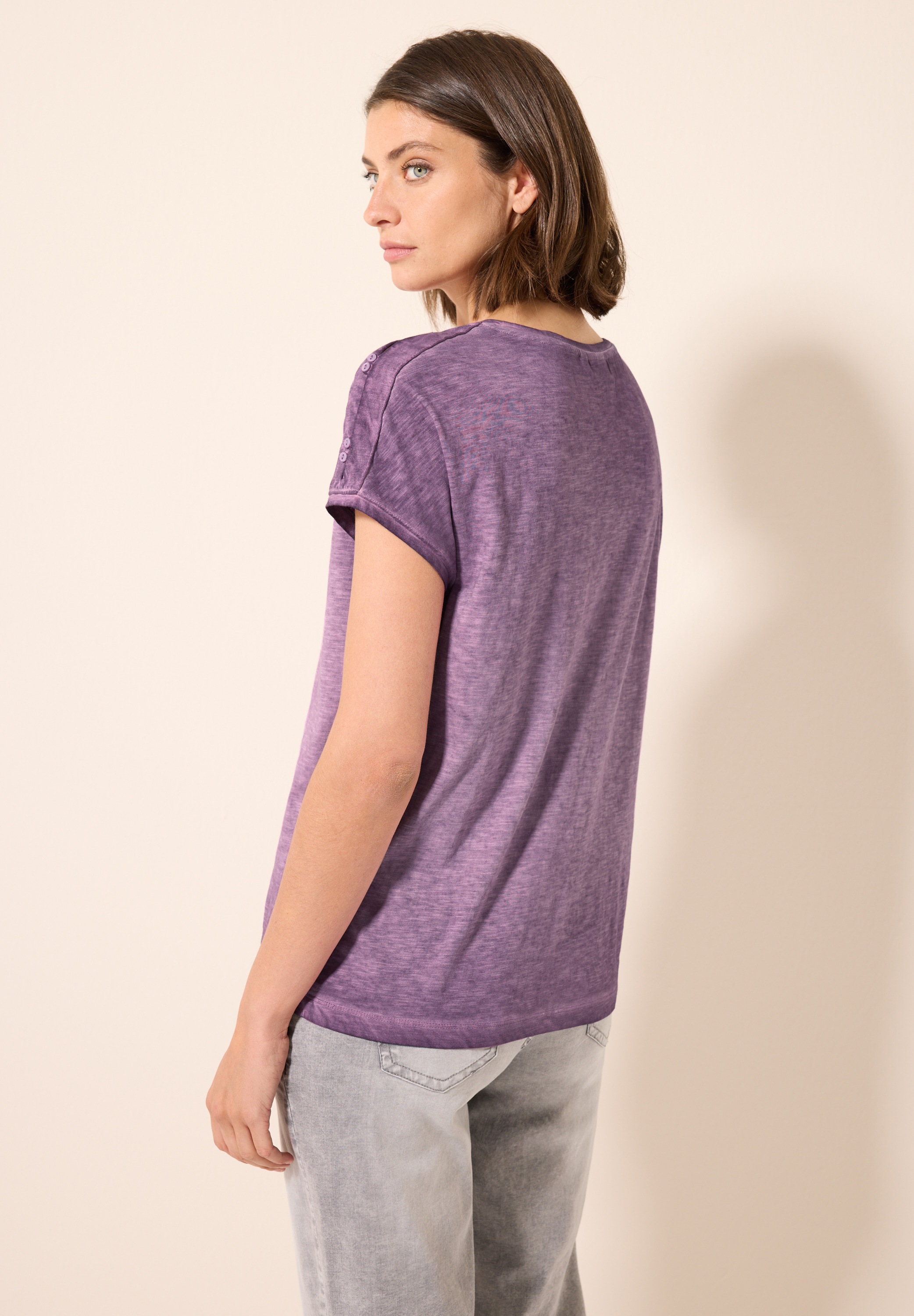 Cecil T-Shirt aus reiner Baumwolle günstig online kaufen