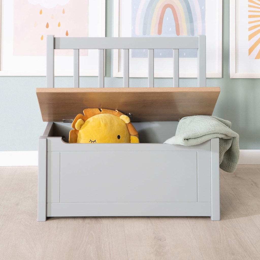 roba® Truhenbank »Woody, natur & taupe«