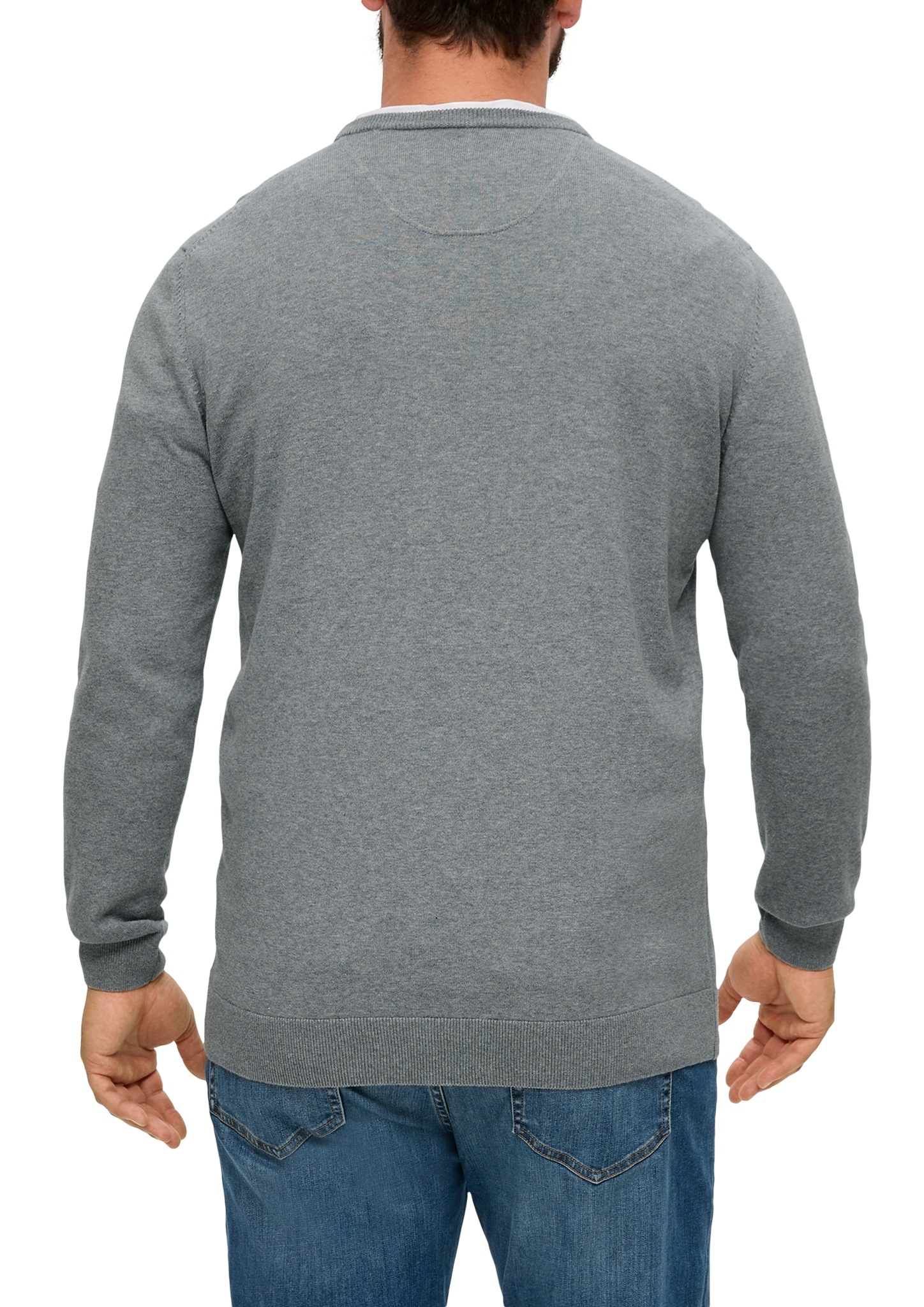 s.Oliver Men Big Sizes Strickpullover mit Logostickerei - Große Größen günstig online kaufen