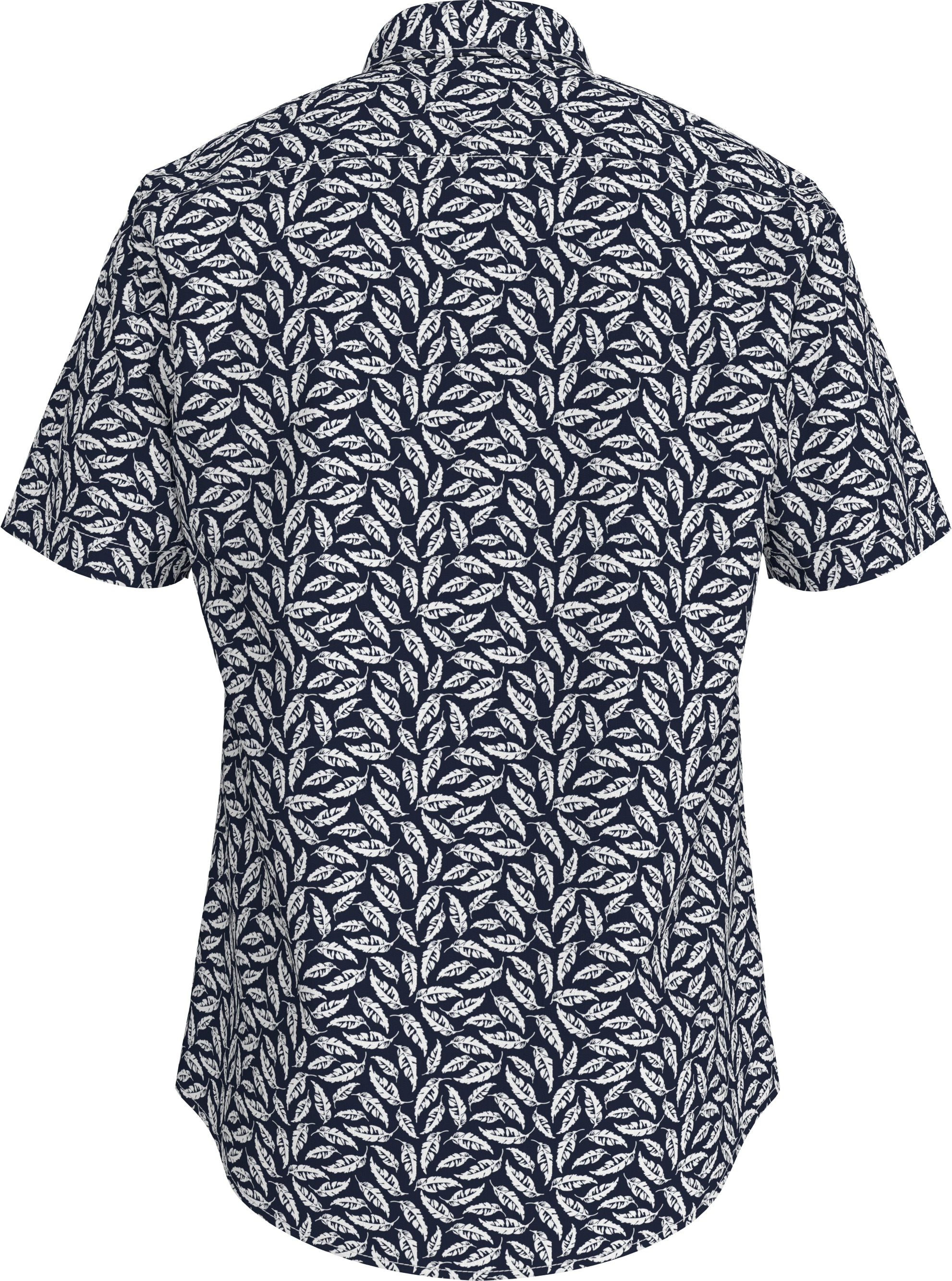 Tommy Hilfiger Kurzarmhemd »LINEN BLEND PRINT S/S RF SHIRT«, modischer Print, mit Leinenanteil