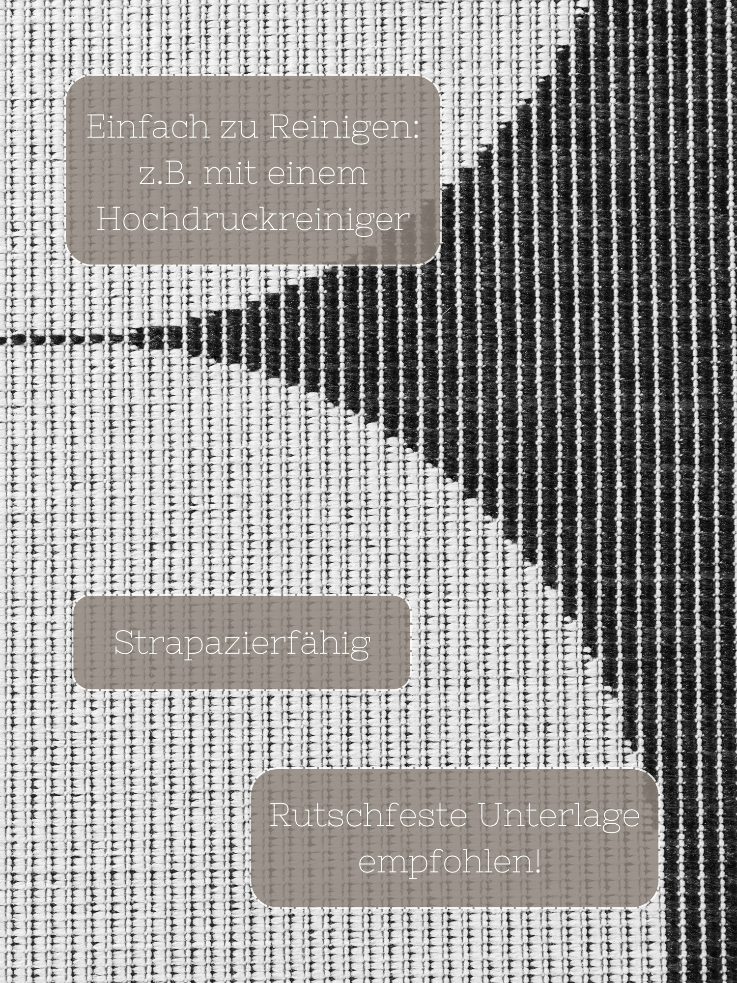 NORTHRUGS Outdoorteppich »Bowen Wendeteppich«, rechteckig, 5 mm Höhe, Läufer, In und Outdoor, Flachgewebe, wetterfest, pflegeleicht, robust