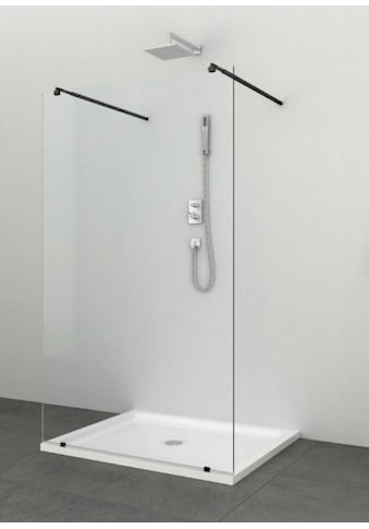 Sanotechnik Walk-in-Dusche »Freedom I Black«