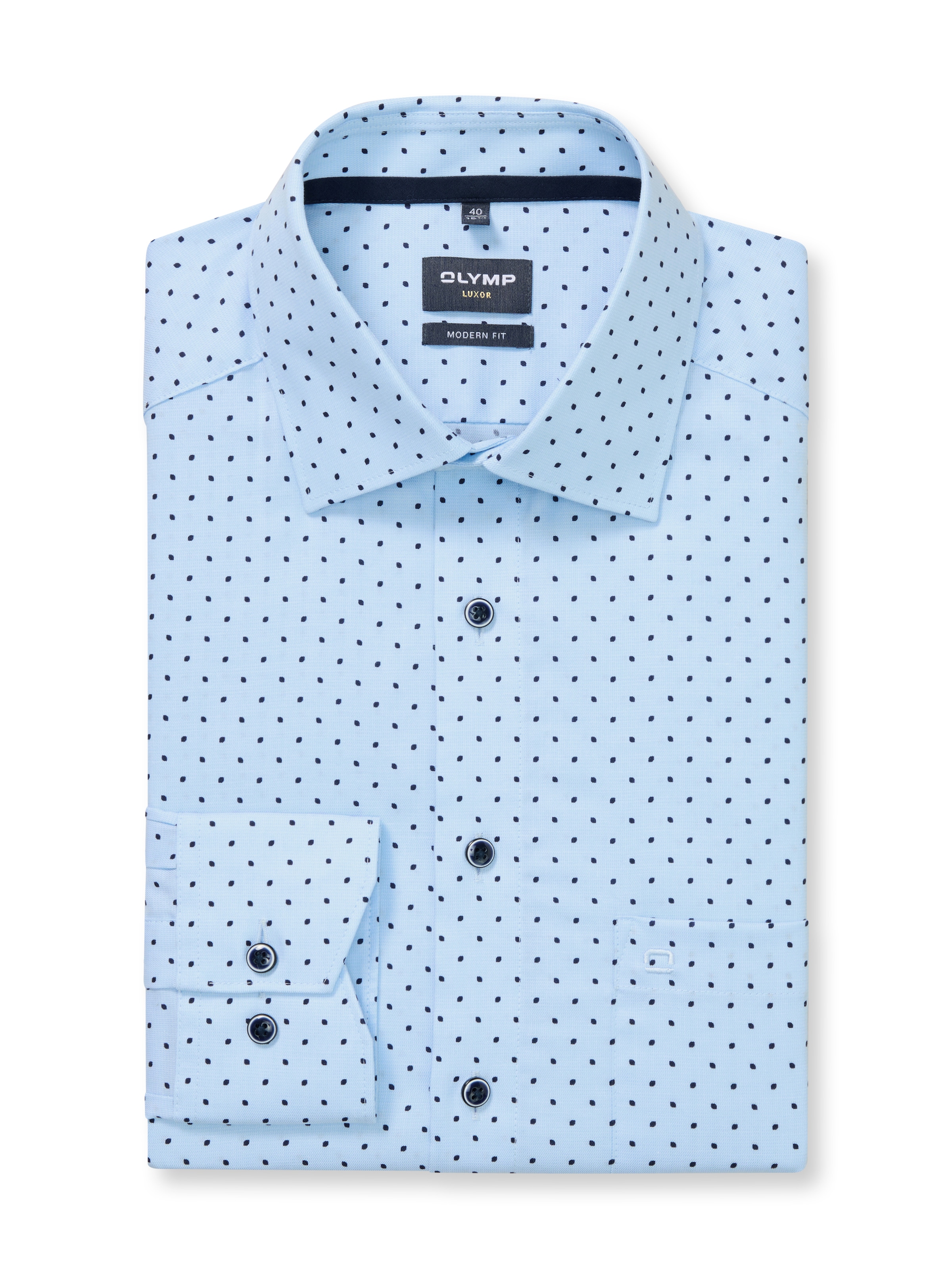 OLYMP Langarmhemd "Luxor" Businesshemd, modern fit, New-Kentkragen, extra l günstig online kaufen