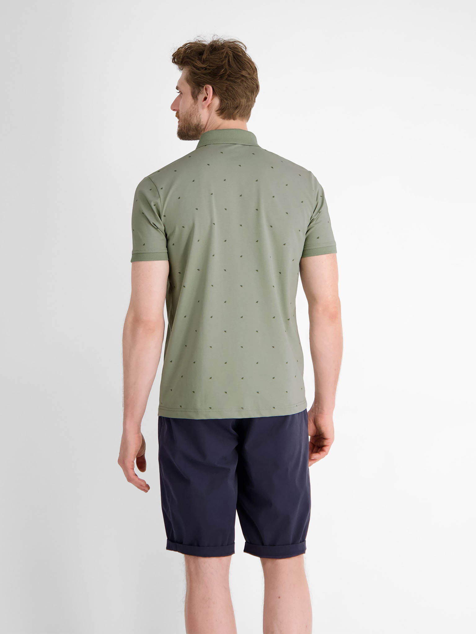LERROS Poloshirt, mit All-Over Muster