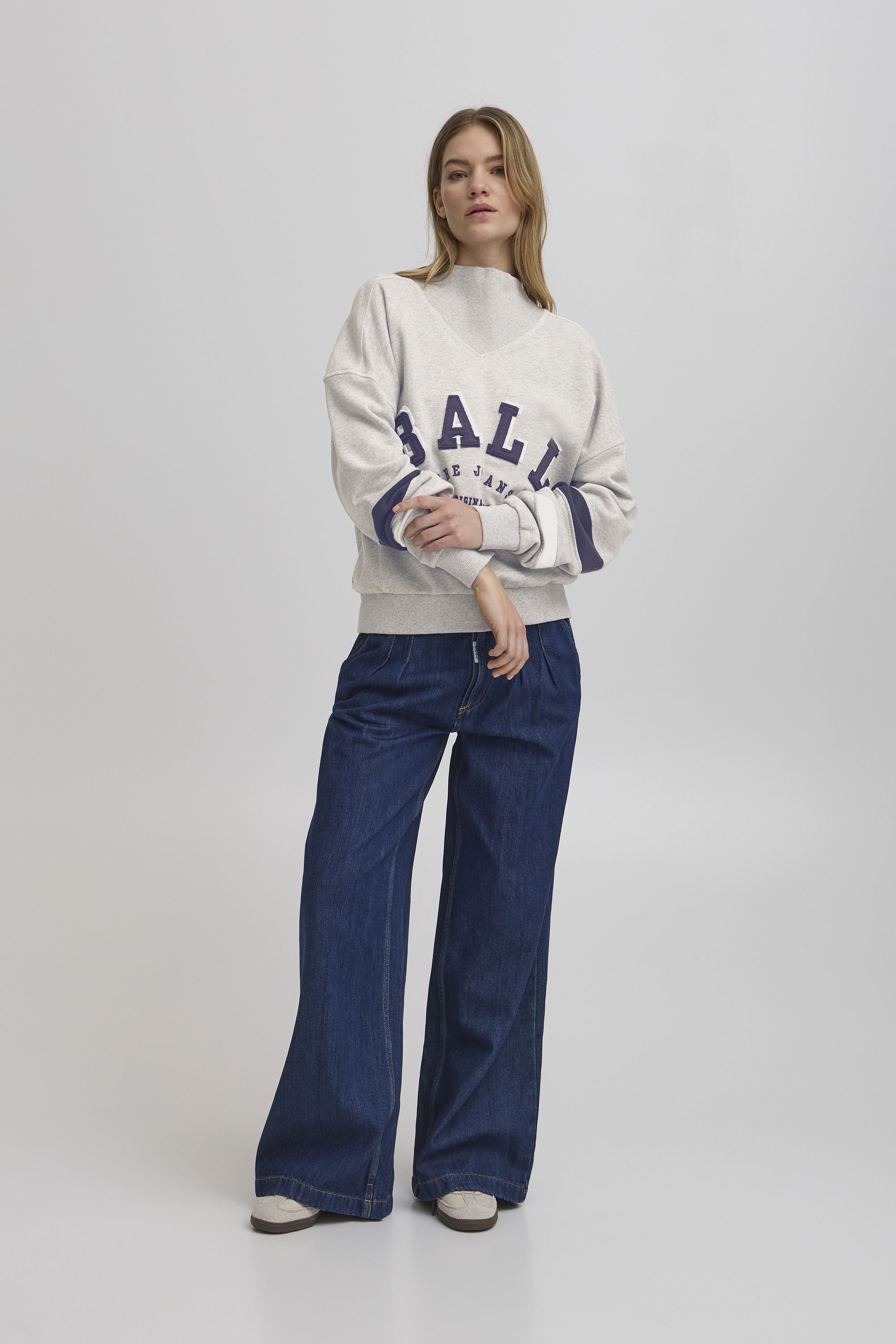 BALL Rundhalspullover »Sweater BAFOSSATI HIGH COLLAR«