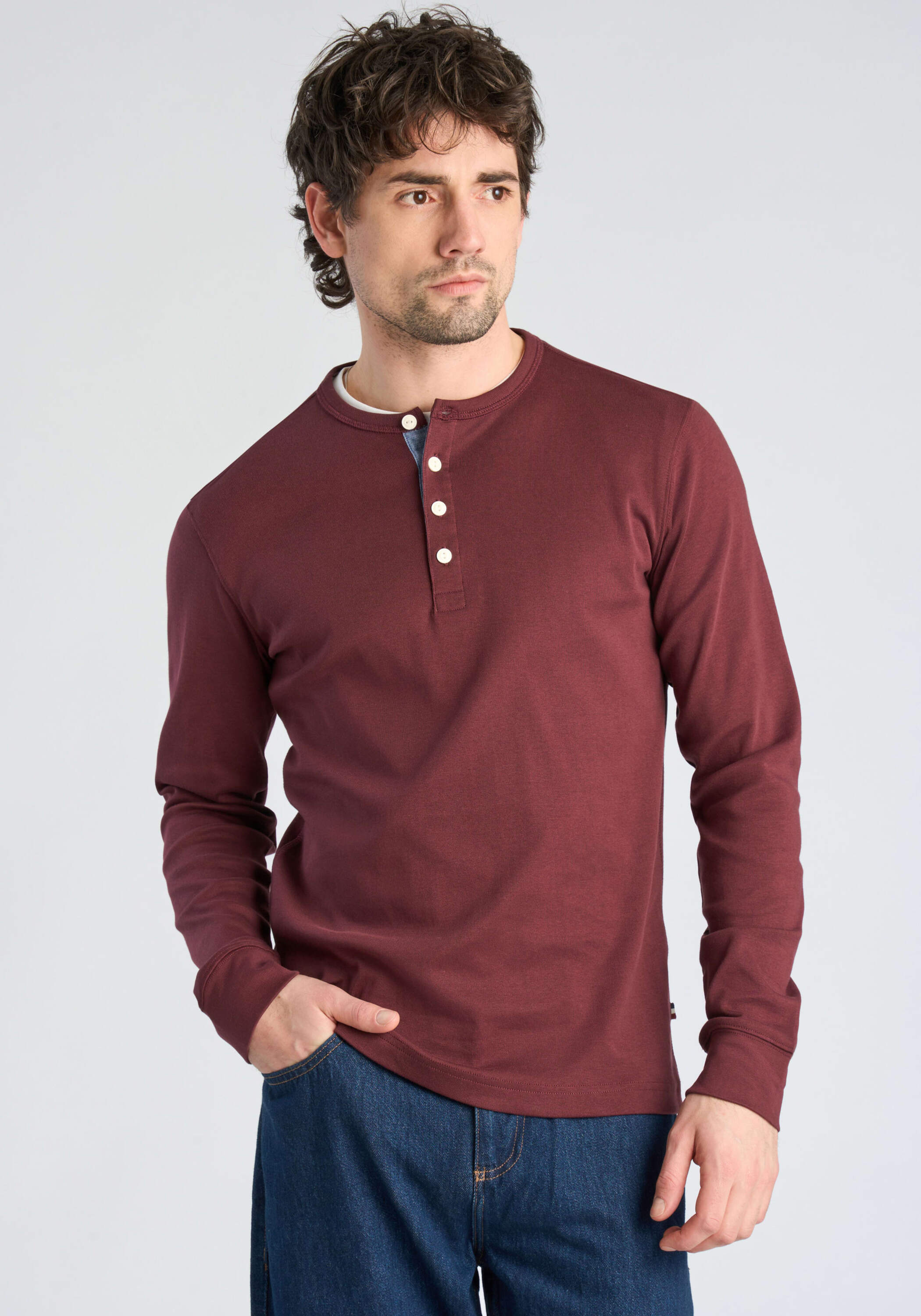 LINDBERGH Langarmshirt "T-Shirt (Langarm) Slim Fit"