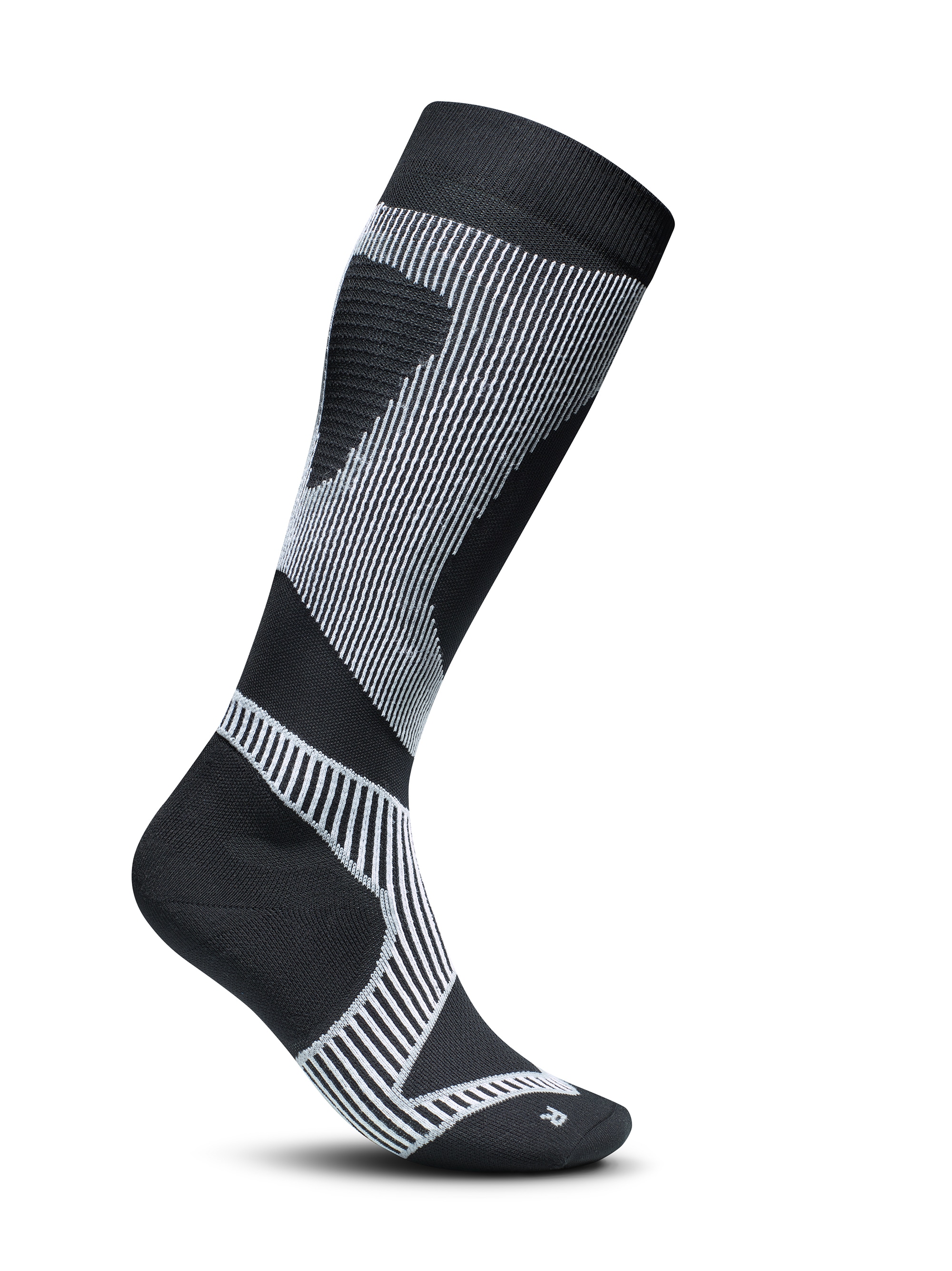 BAUERFEIND Damen Sportsocken "RUN PERFORMANCE COMPRESSION SOCKS", Gr. 39schwarz, s, Obermaterial: 77% Polyamid, 18% Polypropylen, 5% Elasthan,