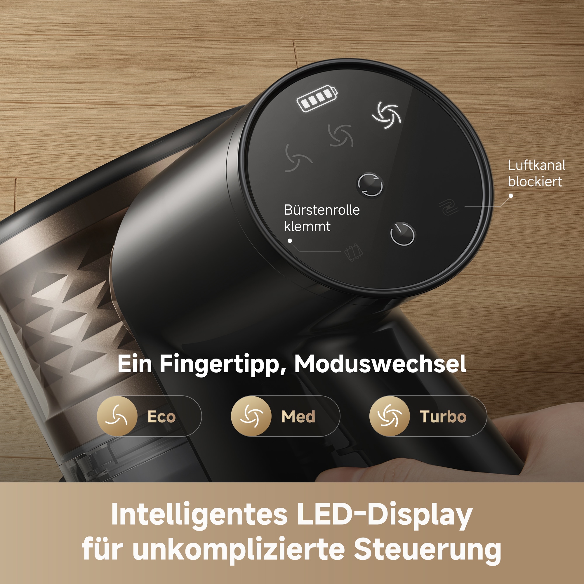 Dreame Akku-Hand-und Stielstaubsauger »R10s Lite« 25000 Pa, 45 min, 99.9% Filter, LED, Flex 90°