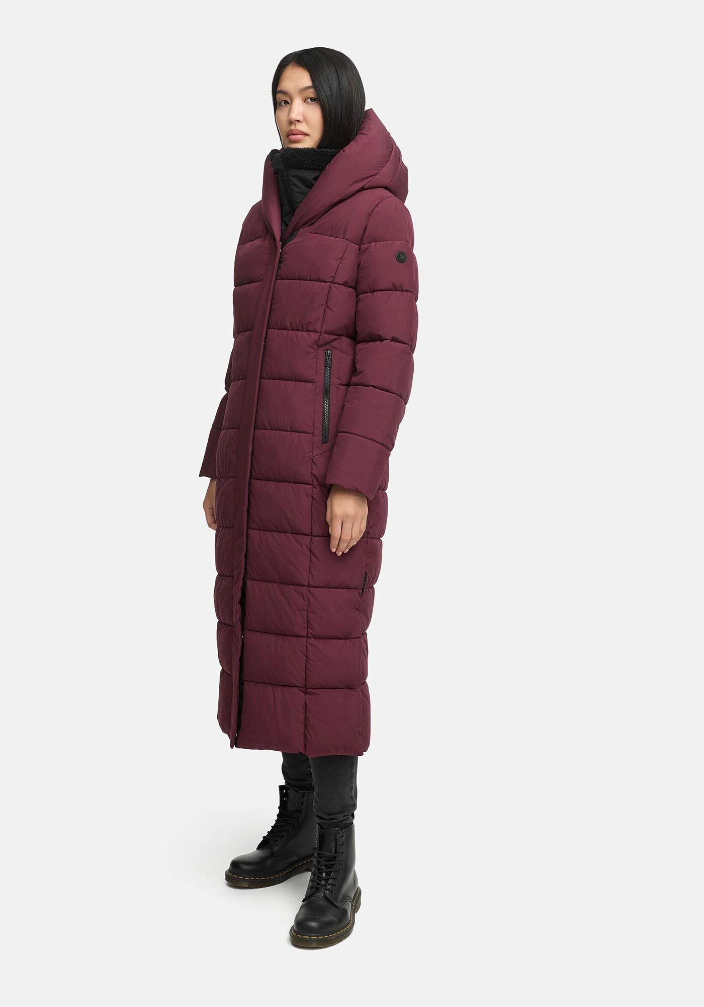Marikoo Winterjacke »Pakoraa«, extra langer Winter Mantel mit abnehmbaren Innenteil