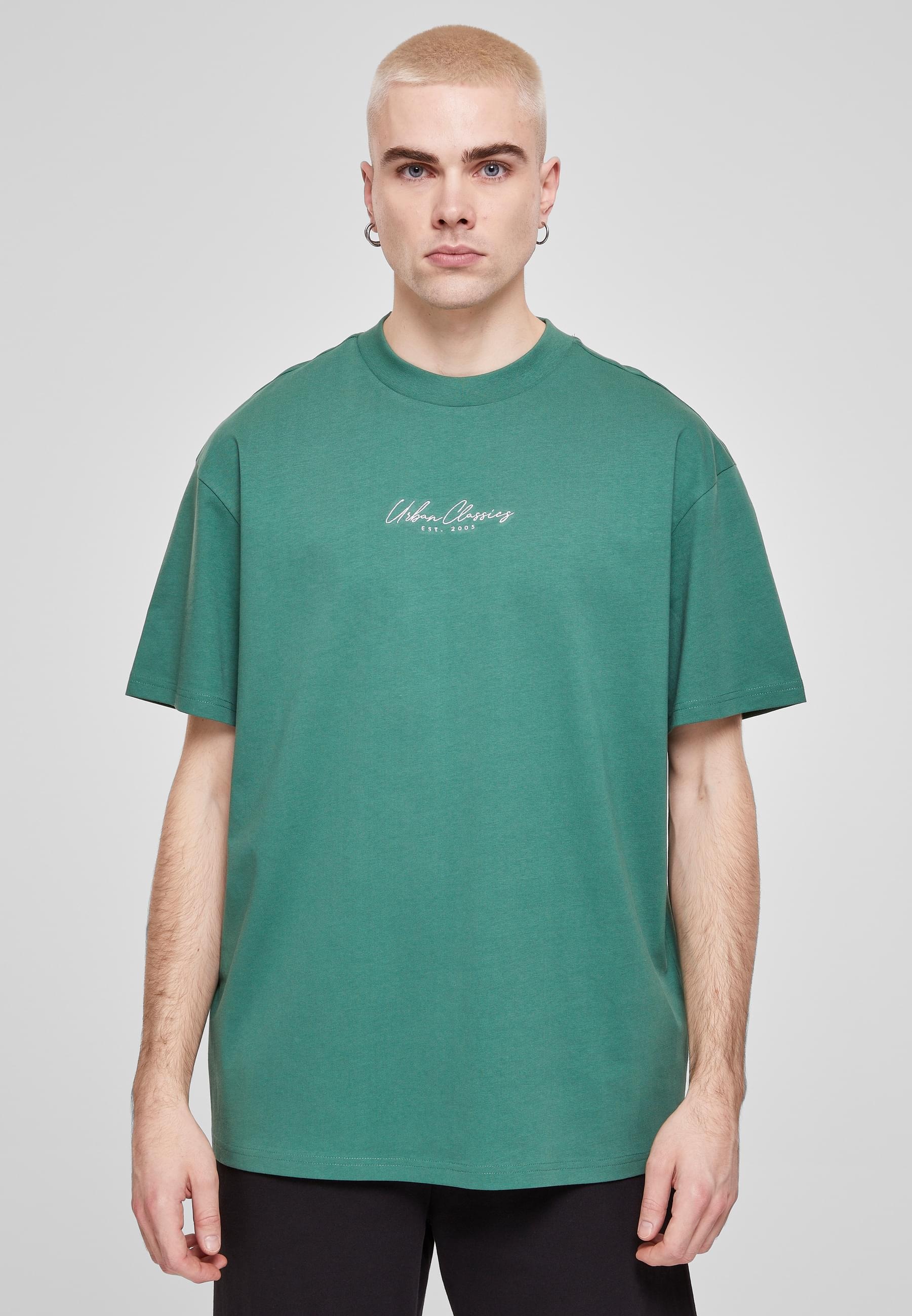 URBAN CLASSICS T-Shirt »Urban Classics Herren Oversized Mid Embroidery Tee«, (1 tlg.)