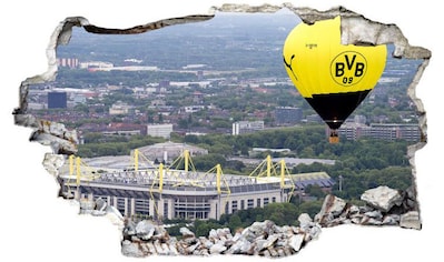 Wandtattoo »3D Fußball BVB Heißluftballon«, (1 St.)