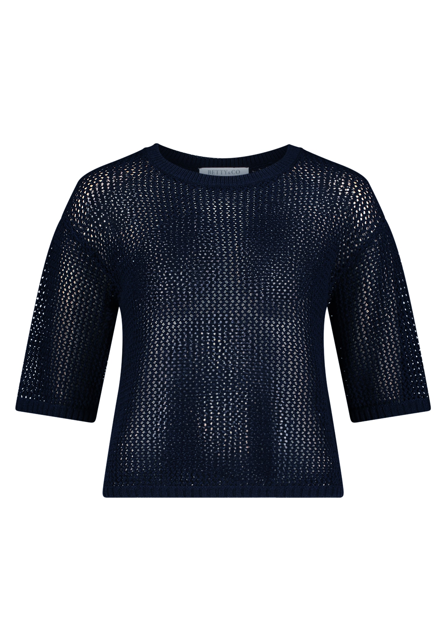 Betty&Co Kurzarmshirt »Damen mit Lochmuster« 1 tlg.