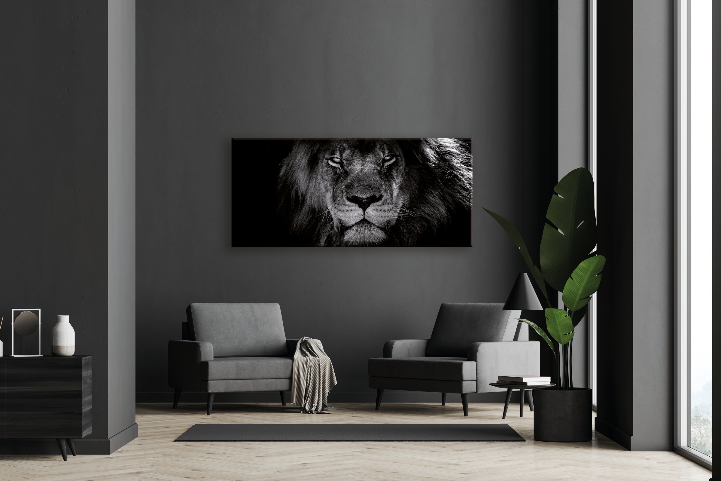 Bönninghoff Leinwandbild "Löwe" 1 Stk. tlg. günstig online kaufen