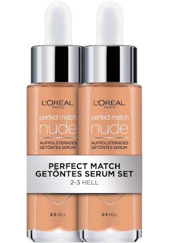 Gesichtslotion »L'Oréal Paris Doppelpack Perfect Match Serum«, (Packung, 2 tlg.),...