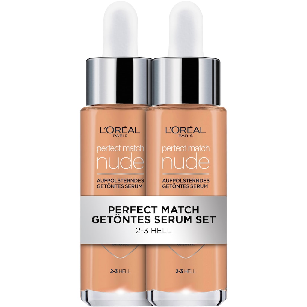 L'ORÉAL PARIS Gesichtslotion »L'Oréal Paris Doppelpack Perfect Match Serum«, (Packung, 2 tlg.)