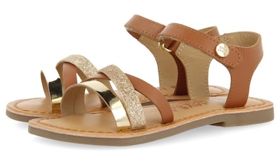 Sandale »LAWTEY«, Glitzer Sandale, Sommerschuh, Klettschuh, Sandalette, mit Glitzer