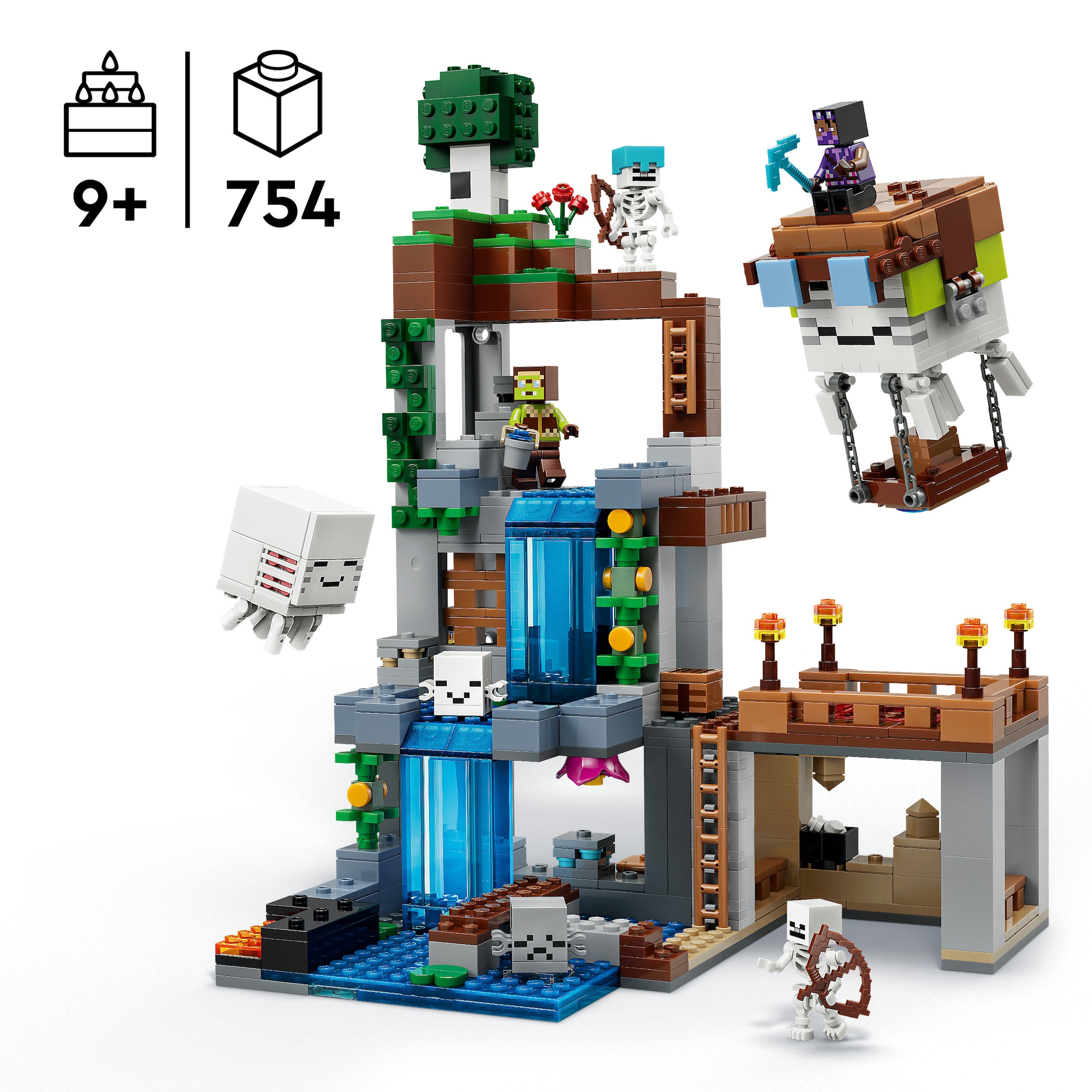 LEGO® Konstruktionsspielsteine »Ghast-Station (21597), LEGO Minecraft« Made in Europe