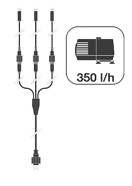 Ubbink AcquaArte Vernier Wasserfall Woodstruktur Gartenbrunnen Set LED Spri günstig online kaufen