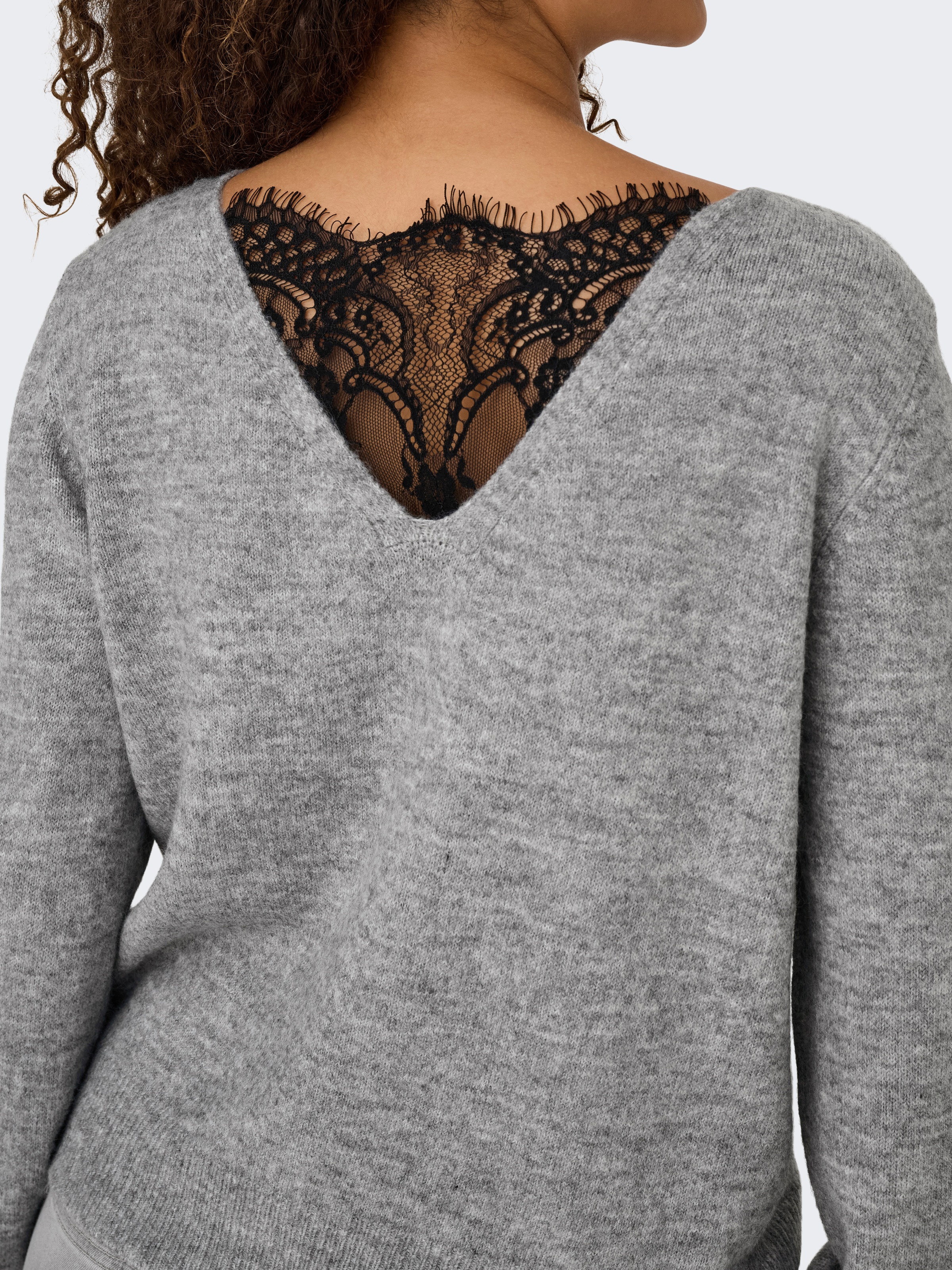 Thumbnail - ONLY Strickjacke "ONLADELE LS LACE MIX REVERS CARDI CC KNT"