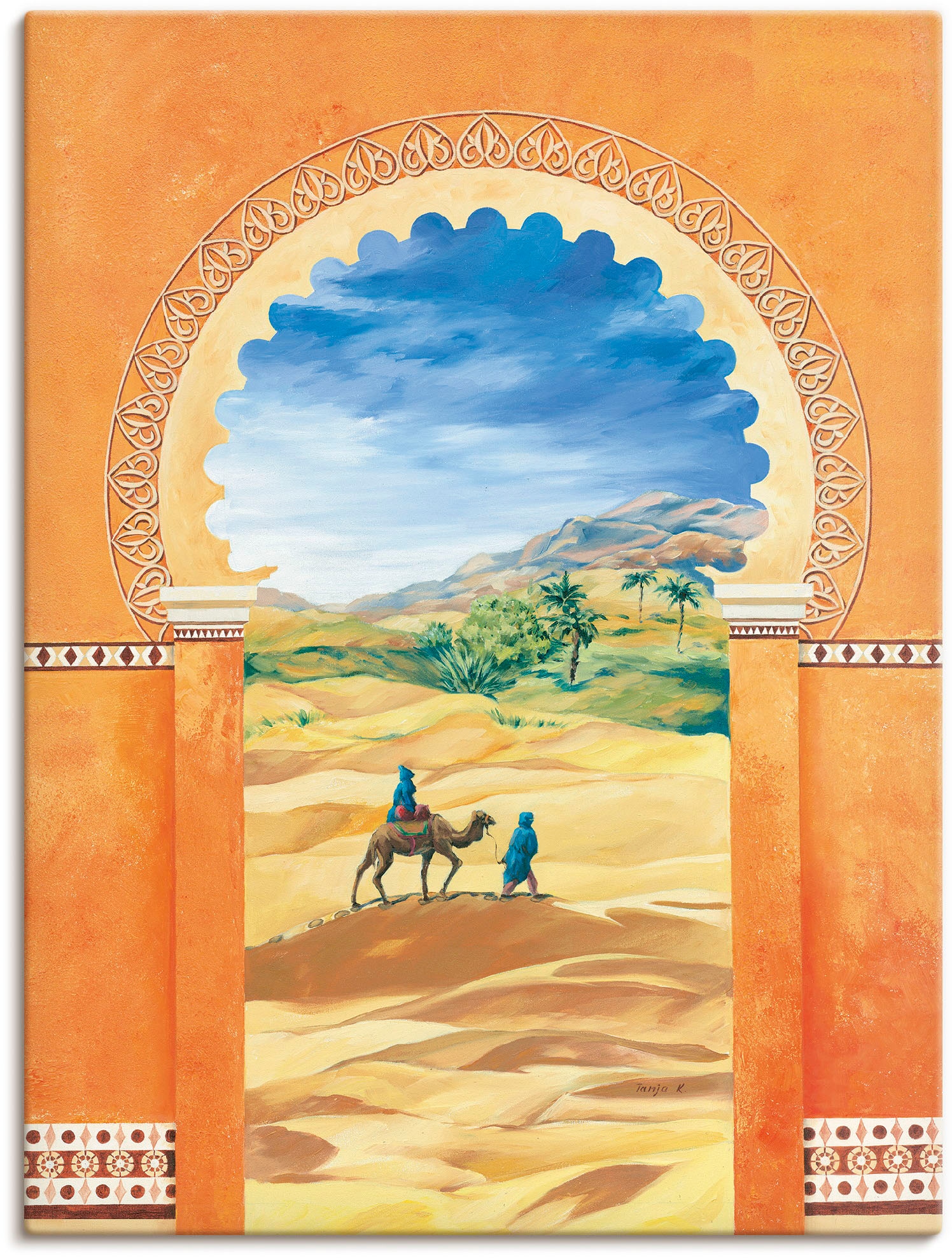 Wandbild BAUR (1 Poster Fensterblick, Artland oder kaufen Leinwandbild, versch. Alubild, Wandaufkleber Morgana«, als »Fata | in Größen St.),