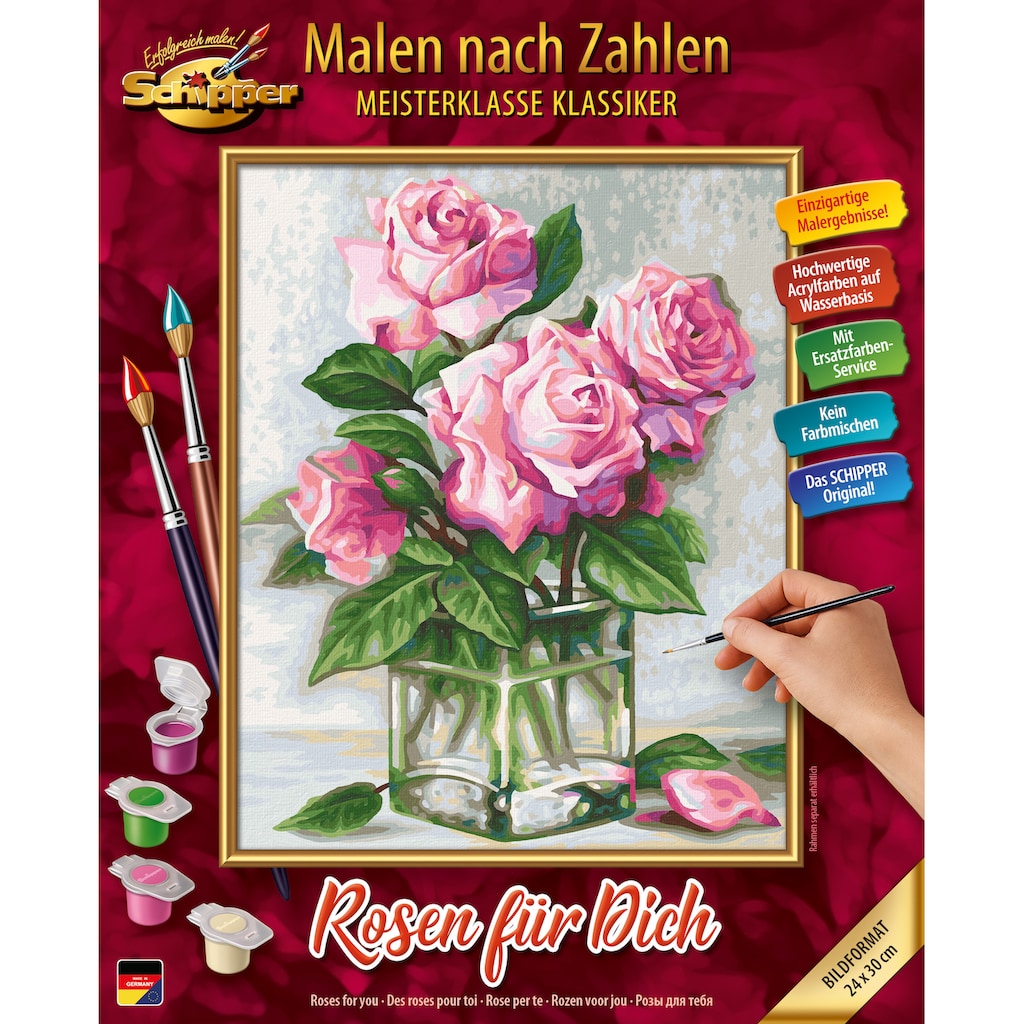 Schipper Malen nach Zahlen »Meisterklasse Klassiker - Rosen für Dich«