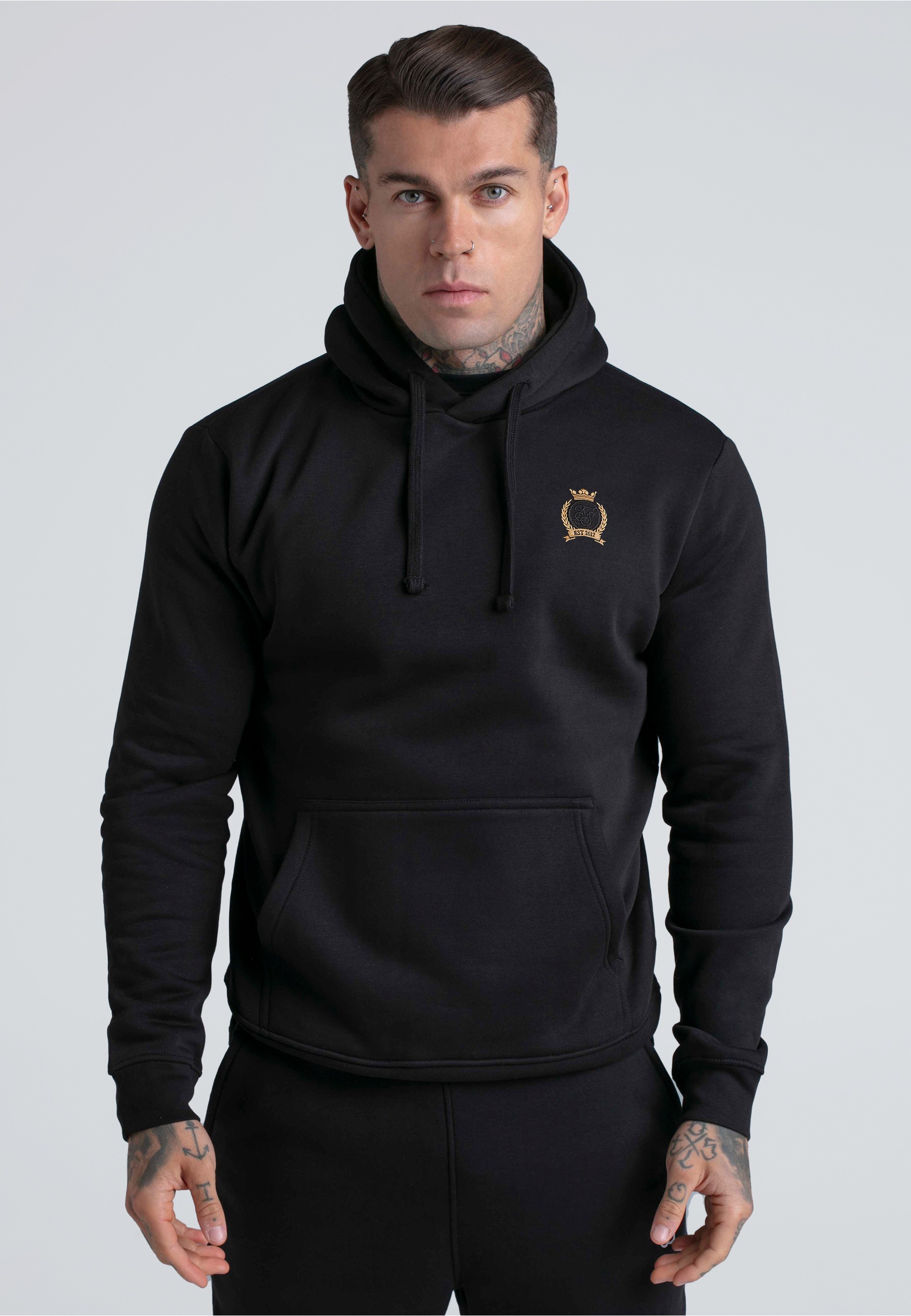 Siksilk Rundhalspullover »SikSilk Essentials Hoodie« 1