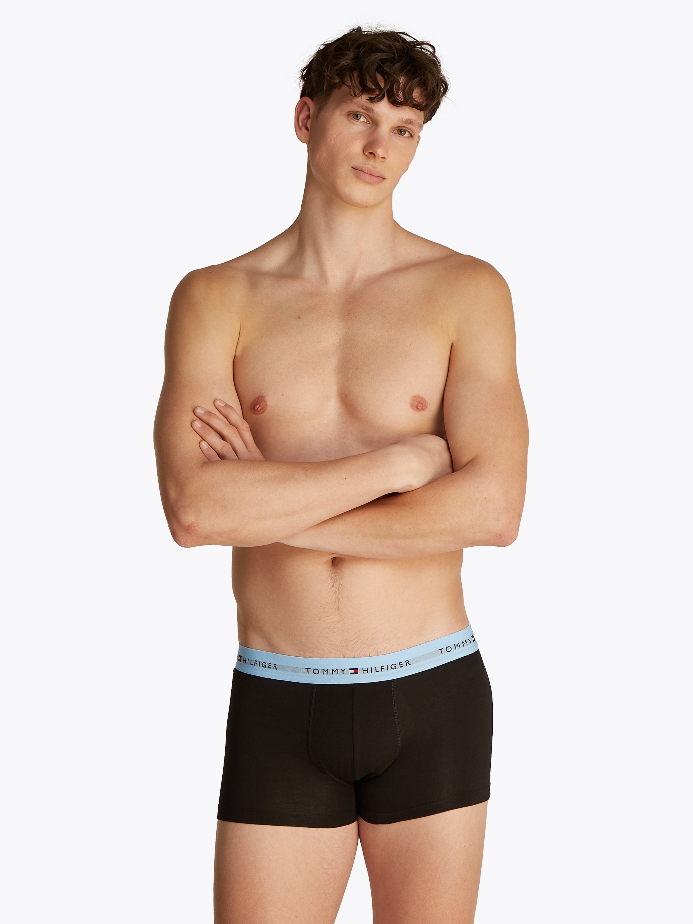 Tommy Hilfiger Underwear Trunk »7P TRUNK WB«, (Packung, 7 St., 7er), mit Logobund