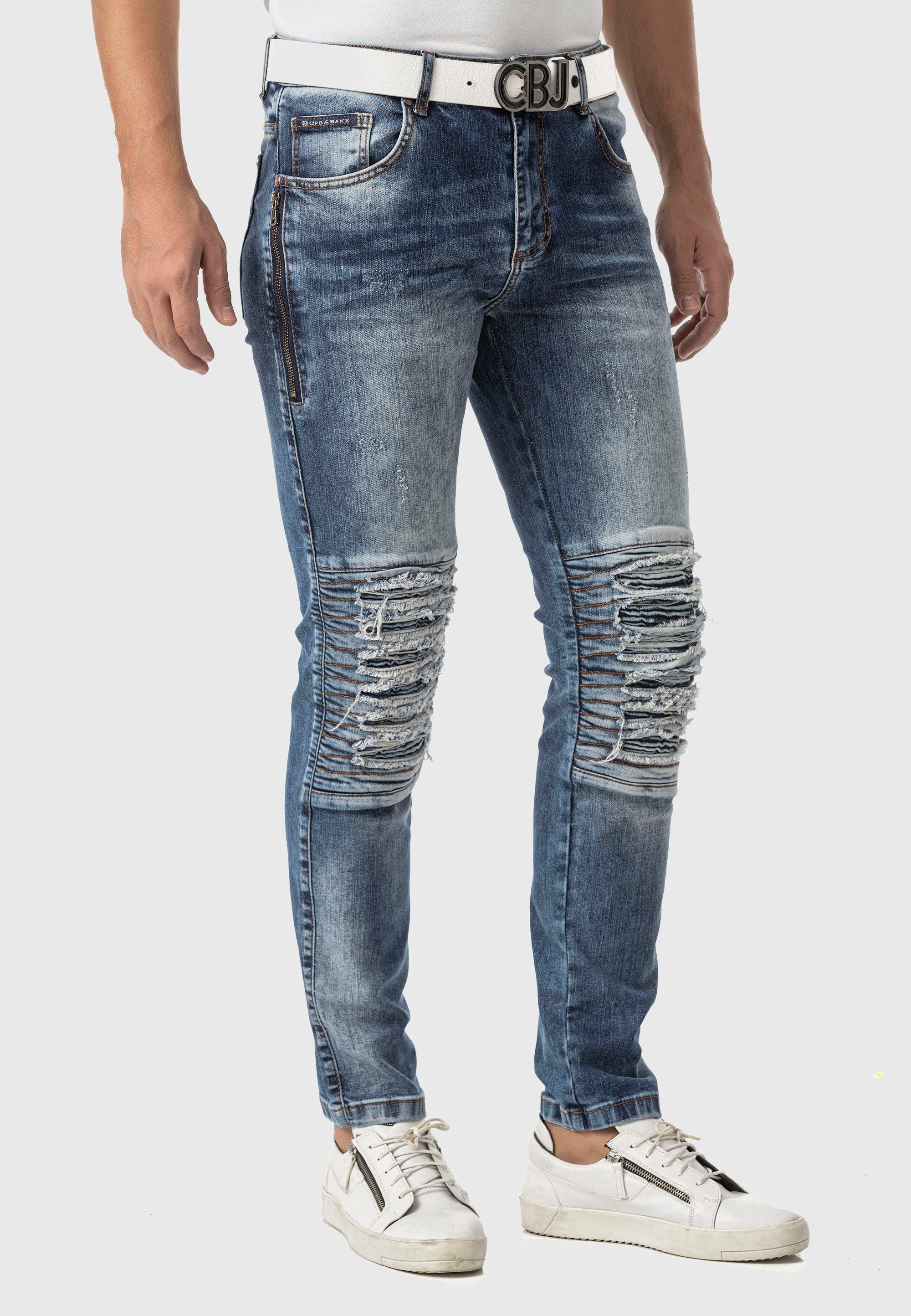 Cipo & Baxx 5-Pocket-Jeans "Cipo & Baxx Jeans" im Used-Look