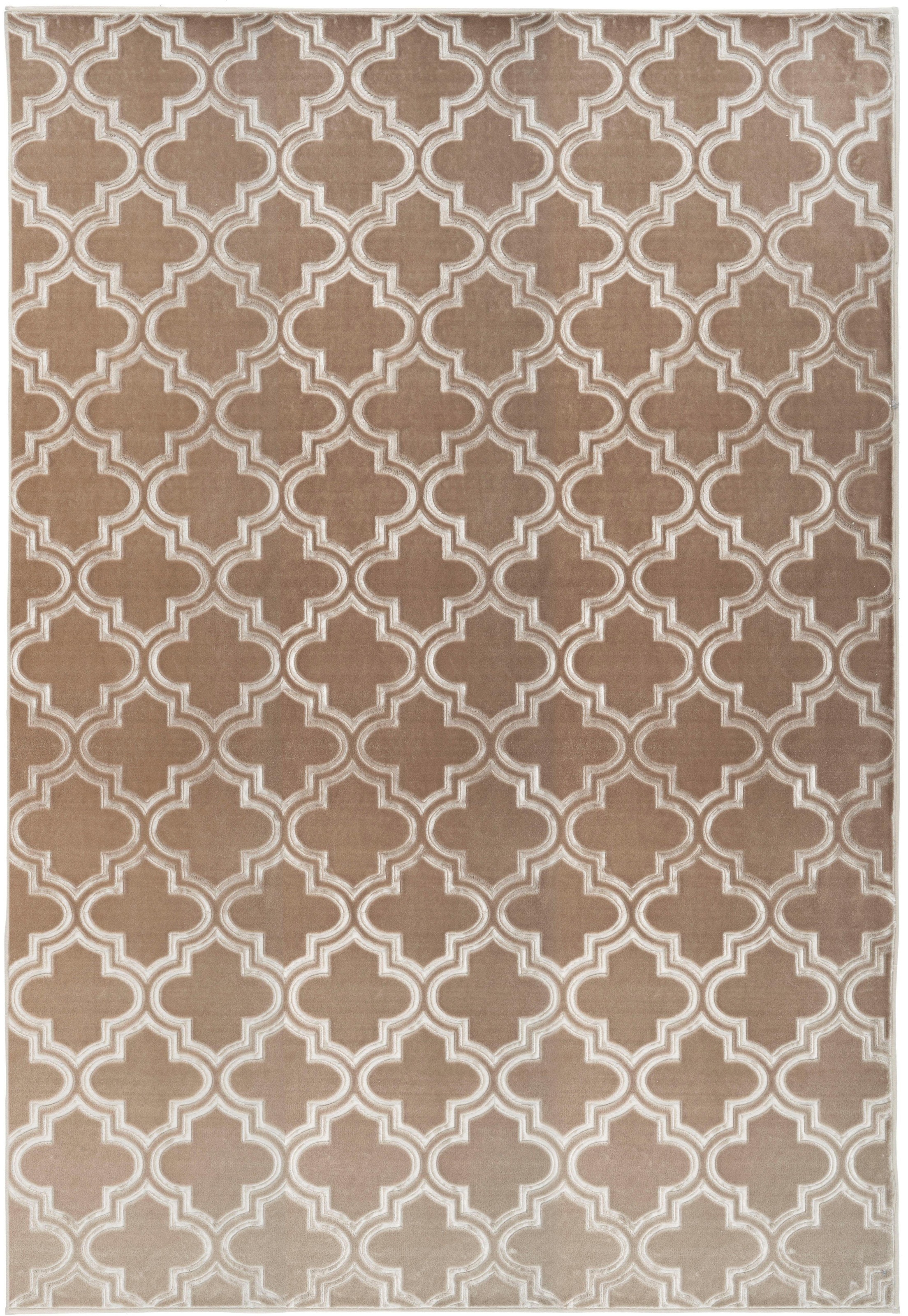my home Teppich »Triana«, rechteckig, 7 mm Höhe, 3D-Design, geometrisches & modernes Design, Kurzflor, kuschelig