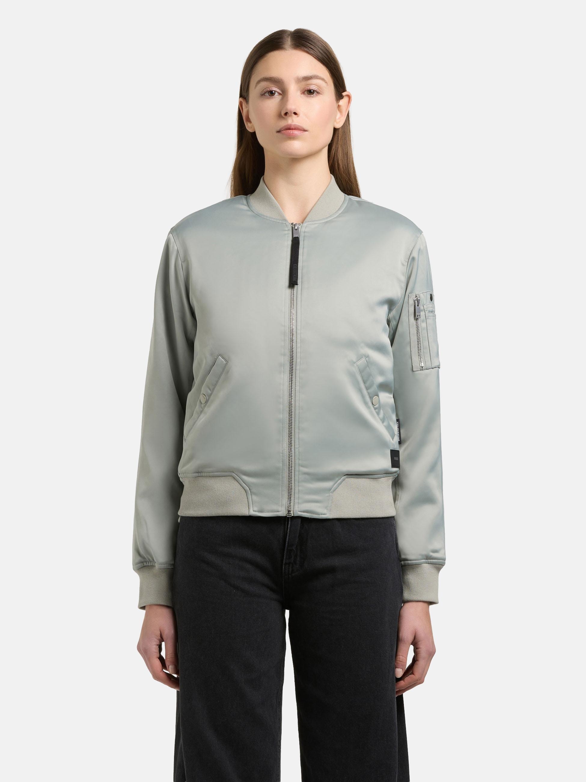 khujo Bomberjacke "Beth" ohne Kapuze Seidig glatte Blousonjacke