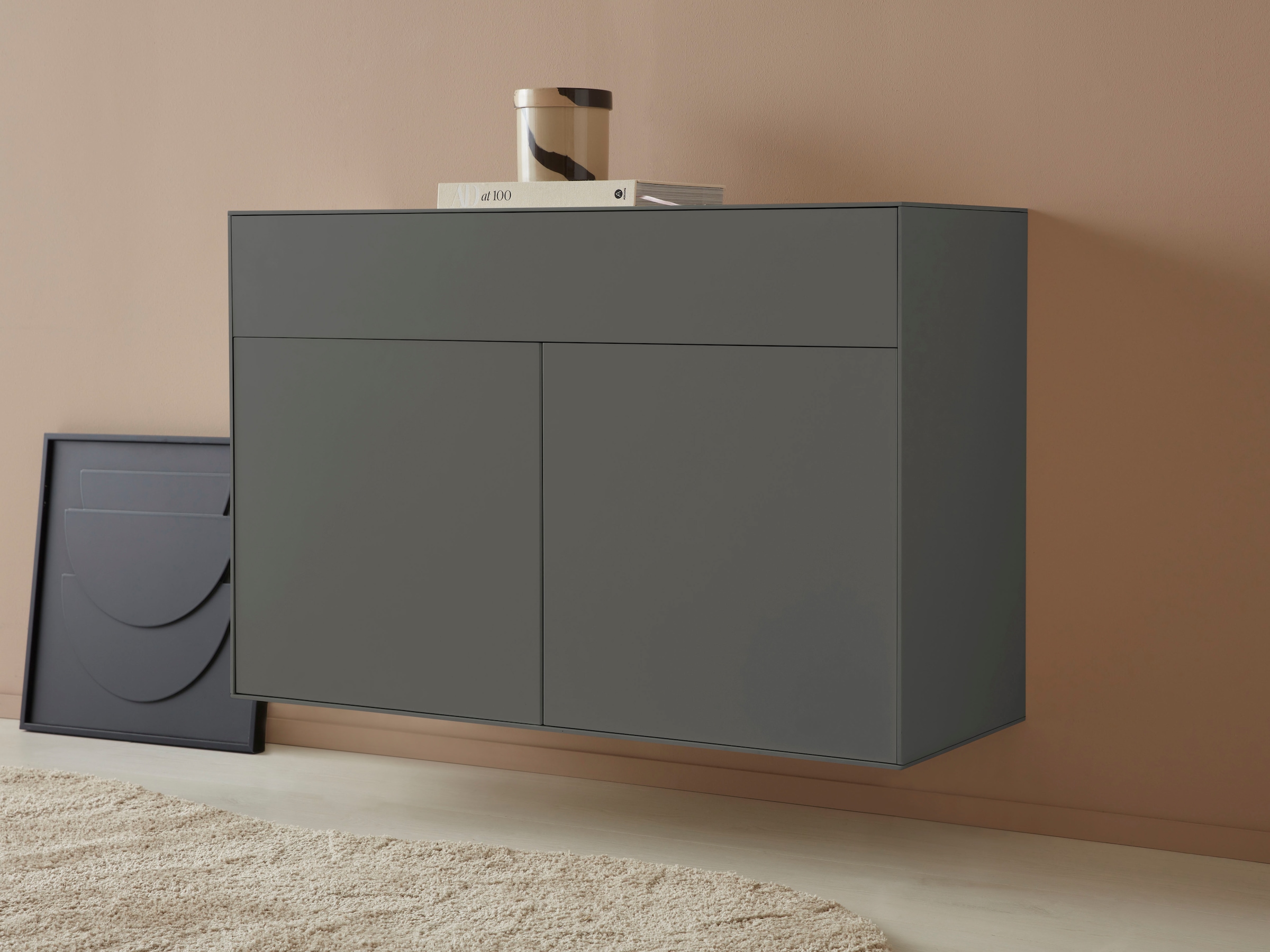 Sideboard »Essentials«, Breite: 112cm, MDF lackiert, Push-to-open-Funktion