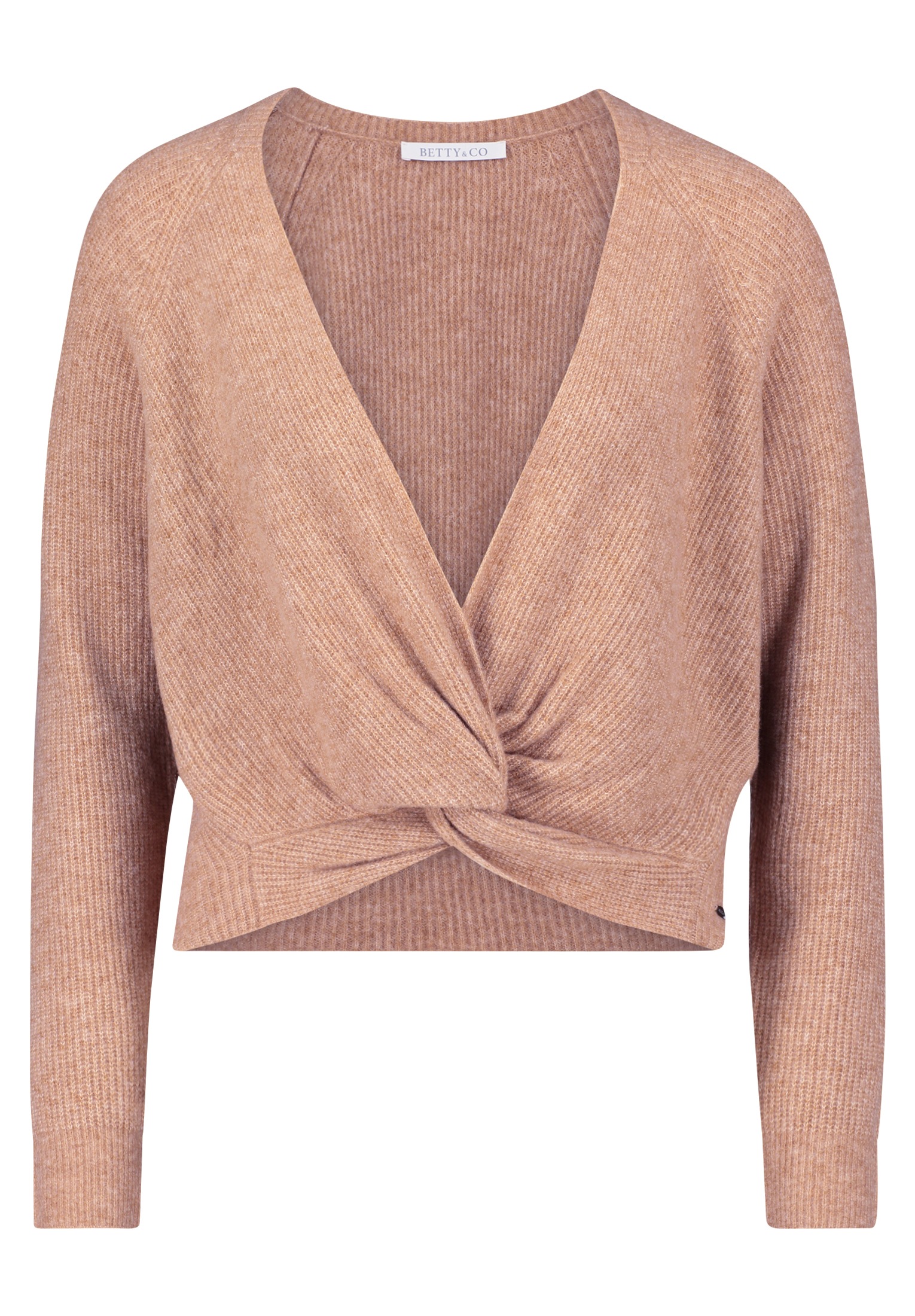 Betty&Co Strickpullover »Betty & Co Strickpullover mit V-Ausschnitt«, (1 tlg.), Wickel-Design