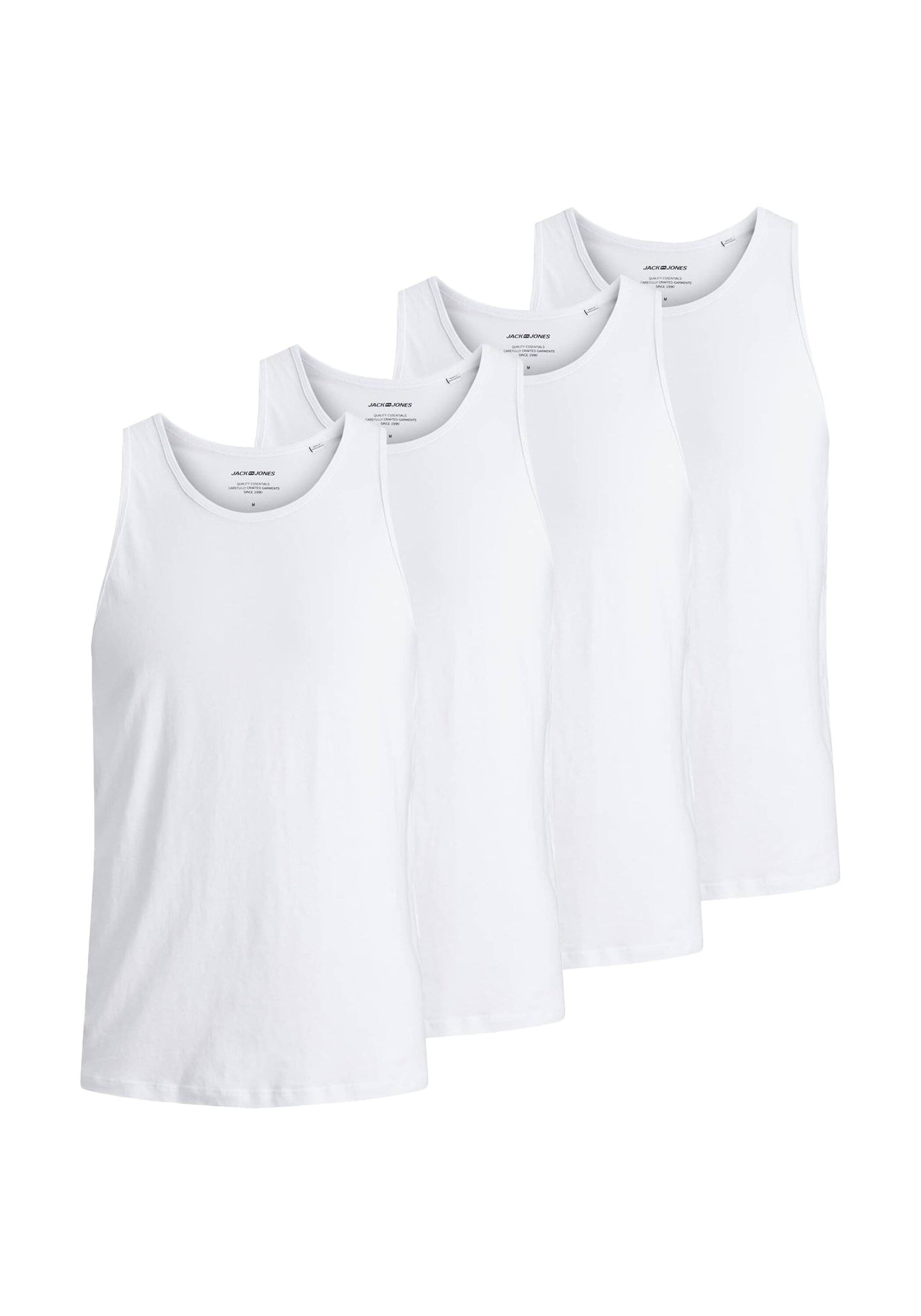Jack & Jones Unterhemd "Unterhemd JACBASIC TANKTOP 4PK 4er Pack" günstig online kaufen