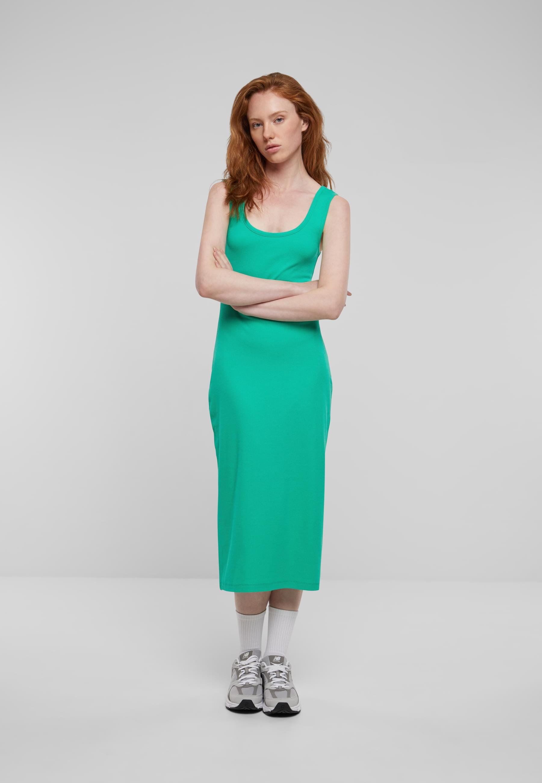 URBAN CLASSICS Shirtkleid »Urban Classics Damen Ladies Rib Top Dress«, (1 tlg.)