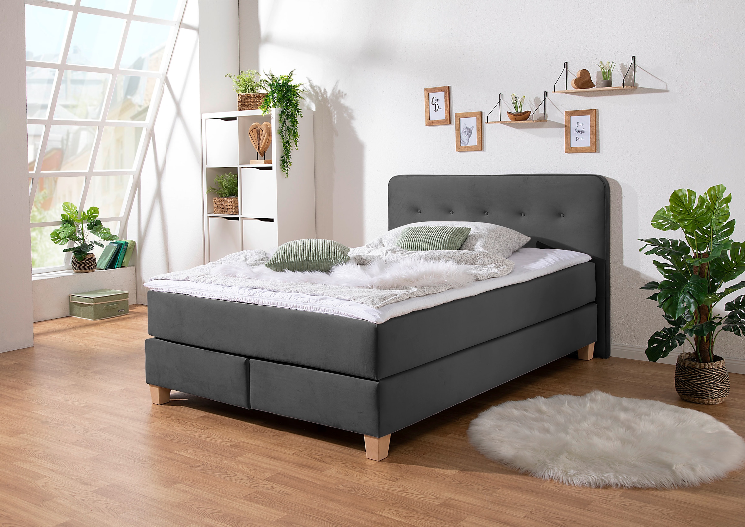 Home affaire "Fargo" in Überlänge 220 cm, mit Topper, 3 Ausführungen, 4, Breiten